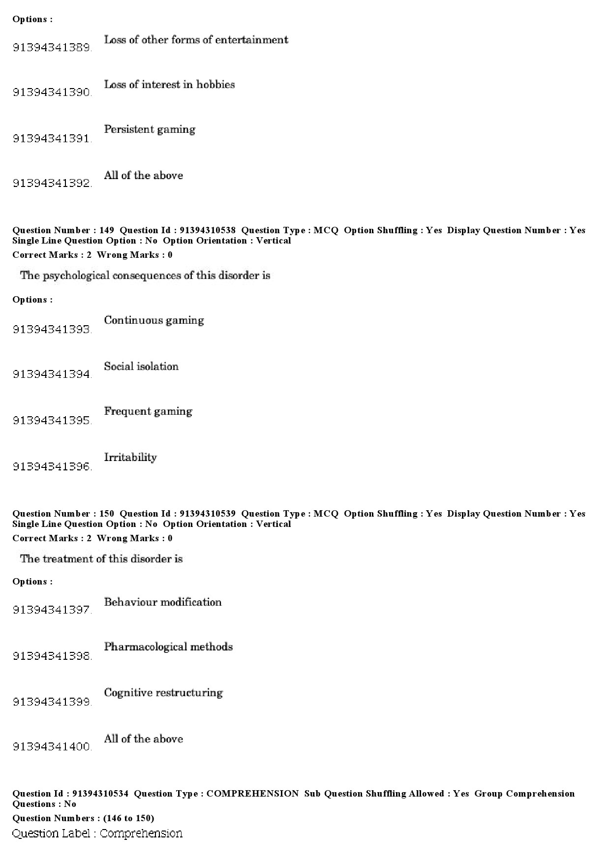 UGC NET Criminology Question Paper December 2018 122