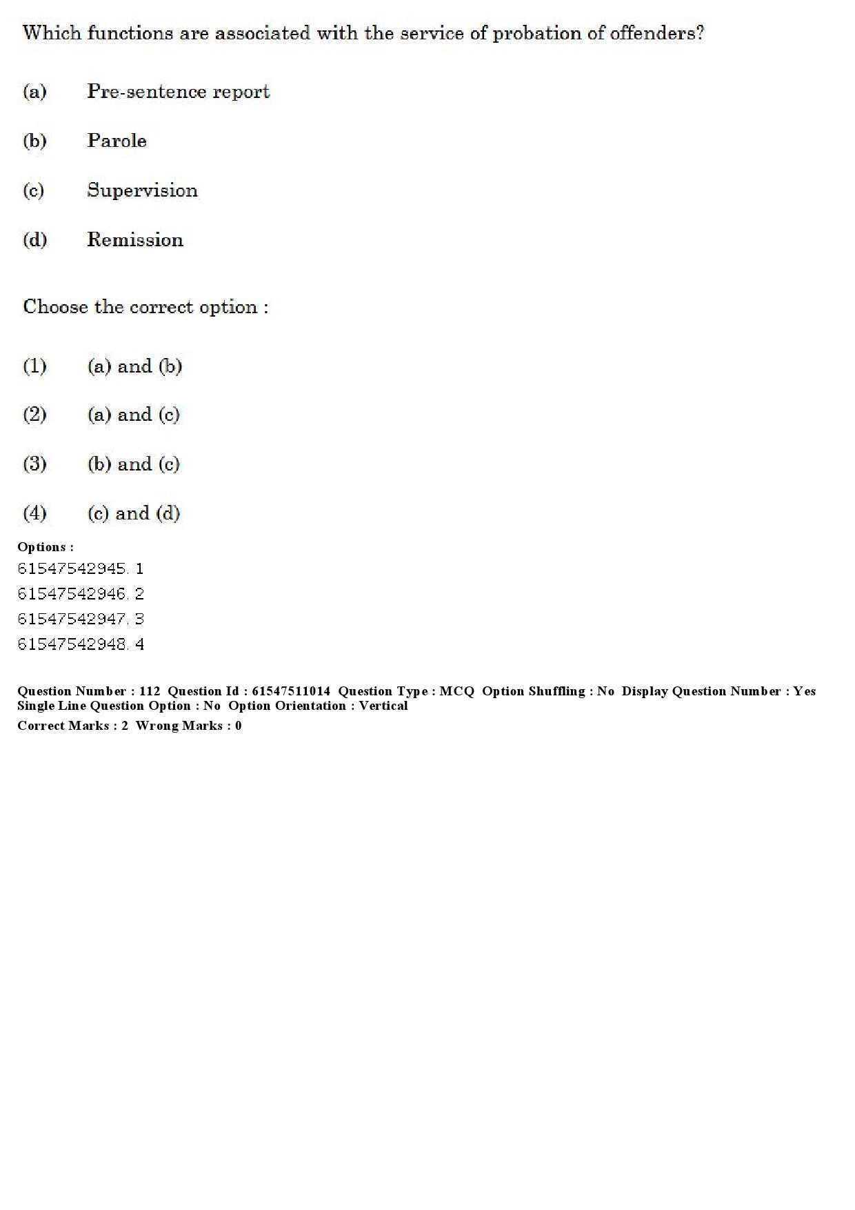 UGC NET Criminology Question Paper December 2019 103