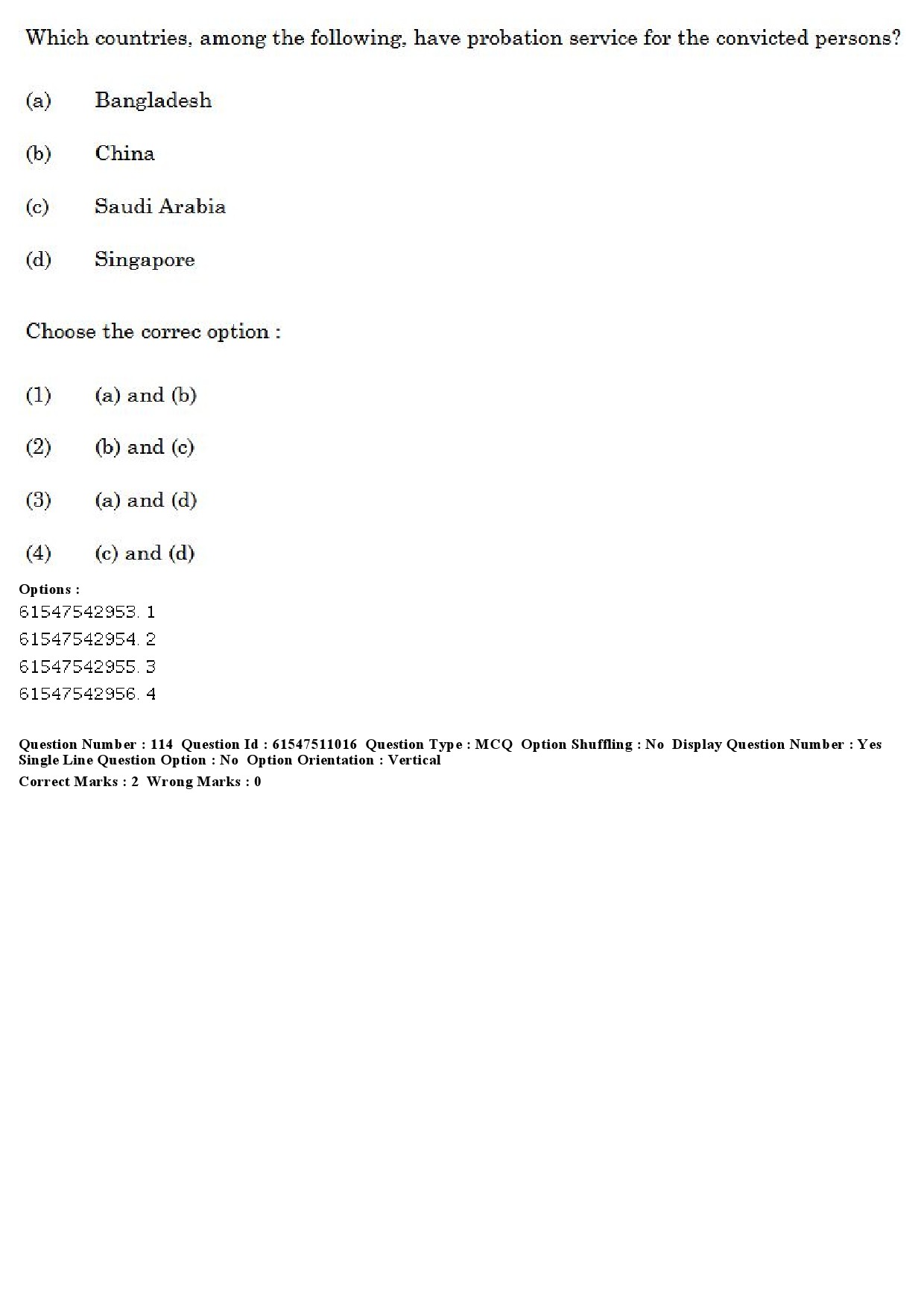 UGC NET Criminology Question Paper December 2019 107