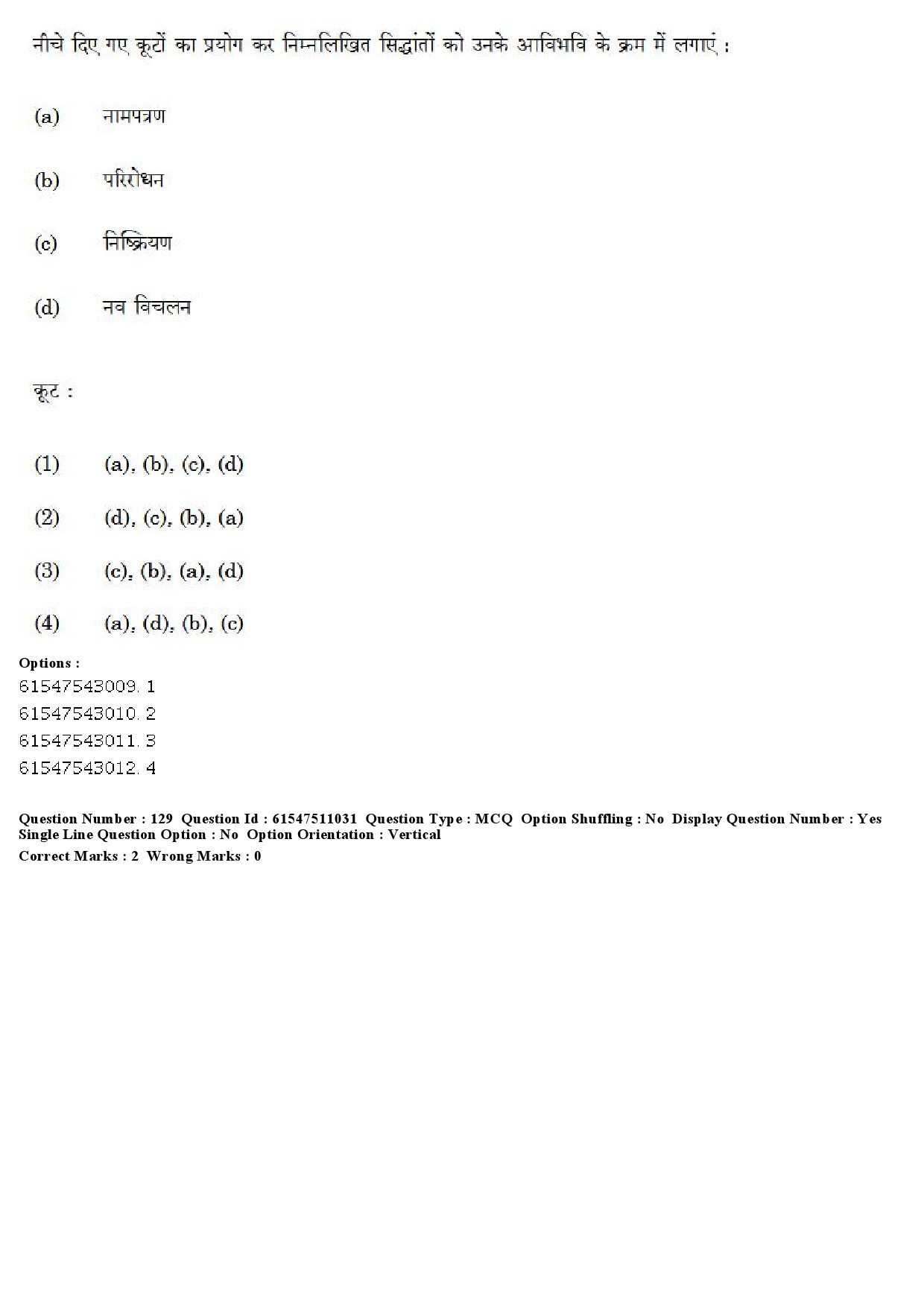 UGC NET Criminology Question Paper December 2019 131