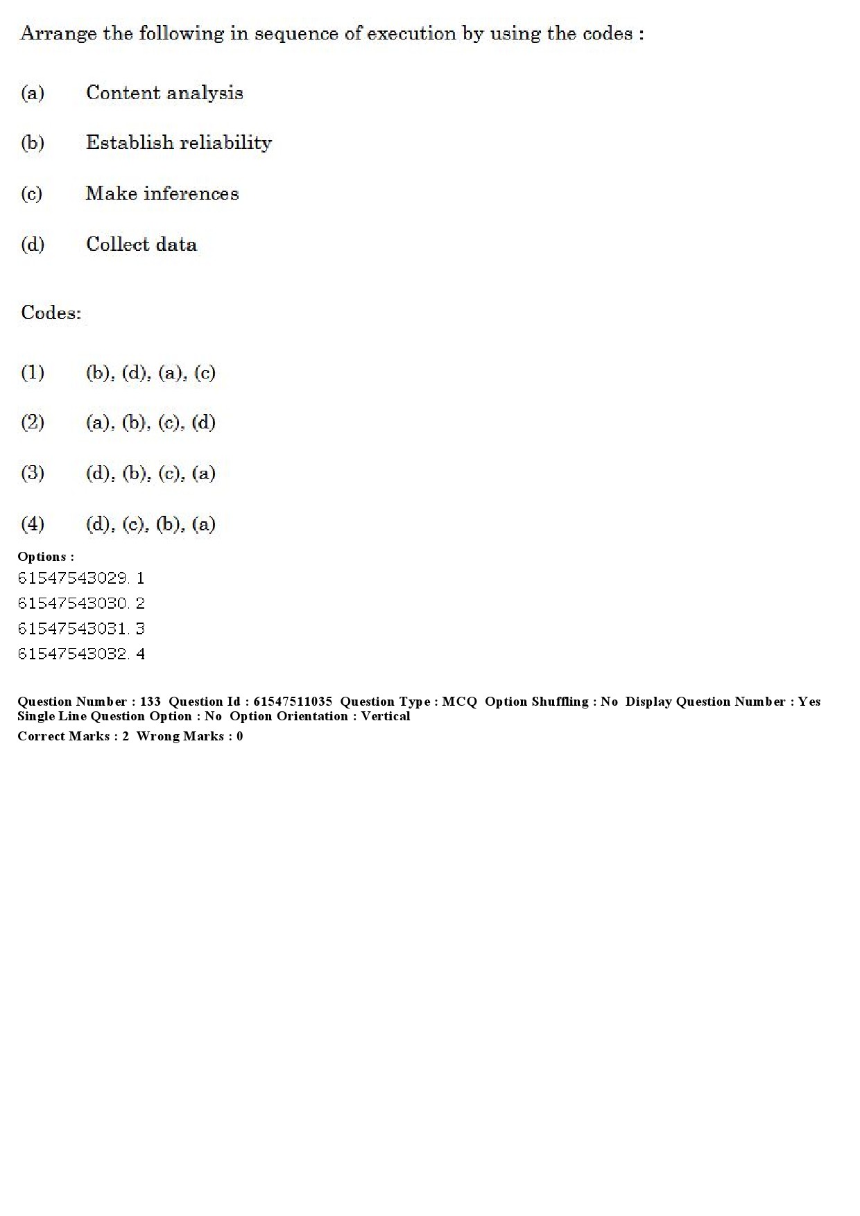 UGC NET Criminology Question Paper December 2019 140