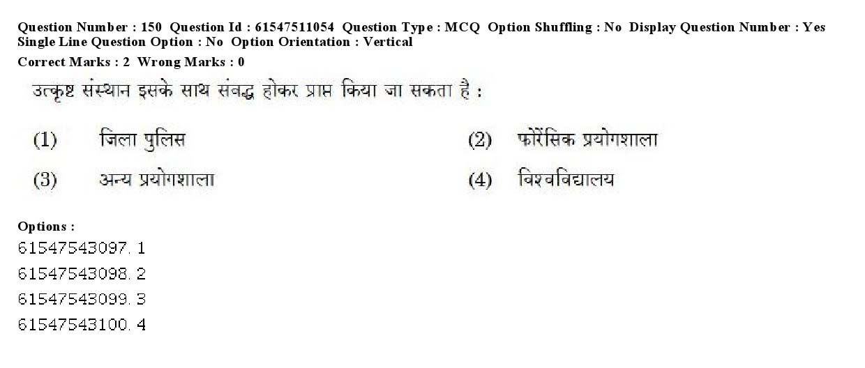 UGC NET Criminology Question Paper December 2019 161