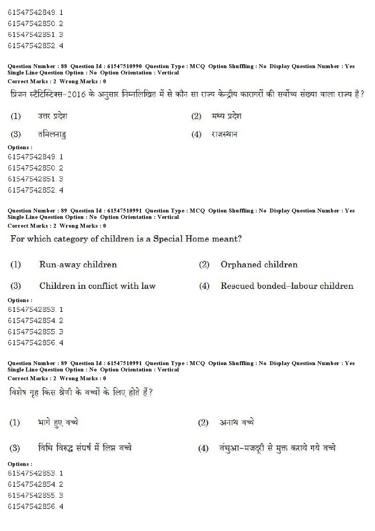 UGC NET Criminology Question Paper December 2019 65