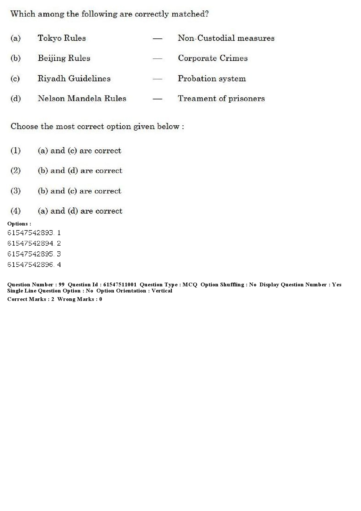 UGC NET Criminology Question Paper December 2019 80