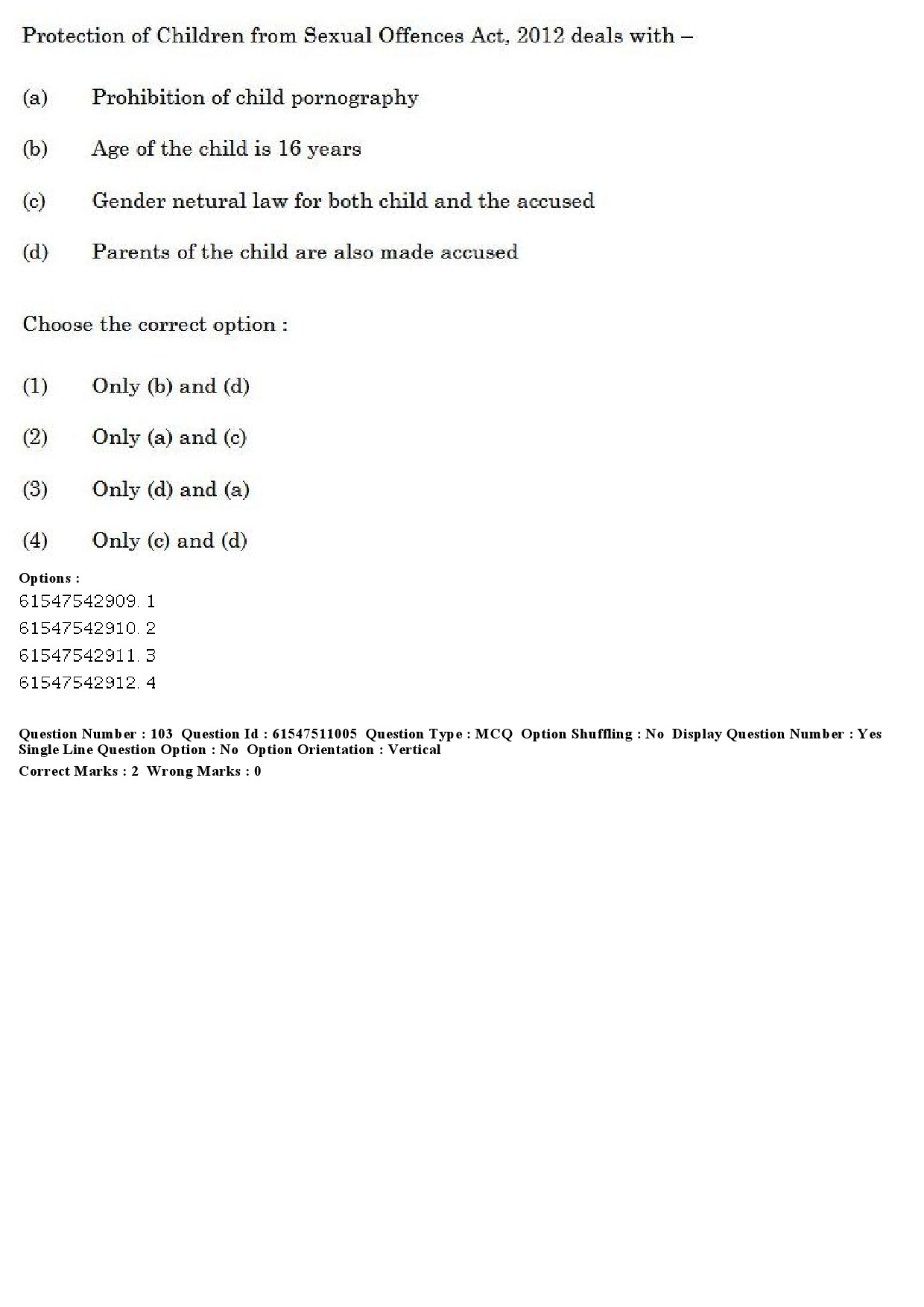 UGC NET Criminology Question Paper December 2019 88