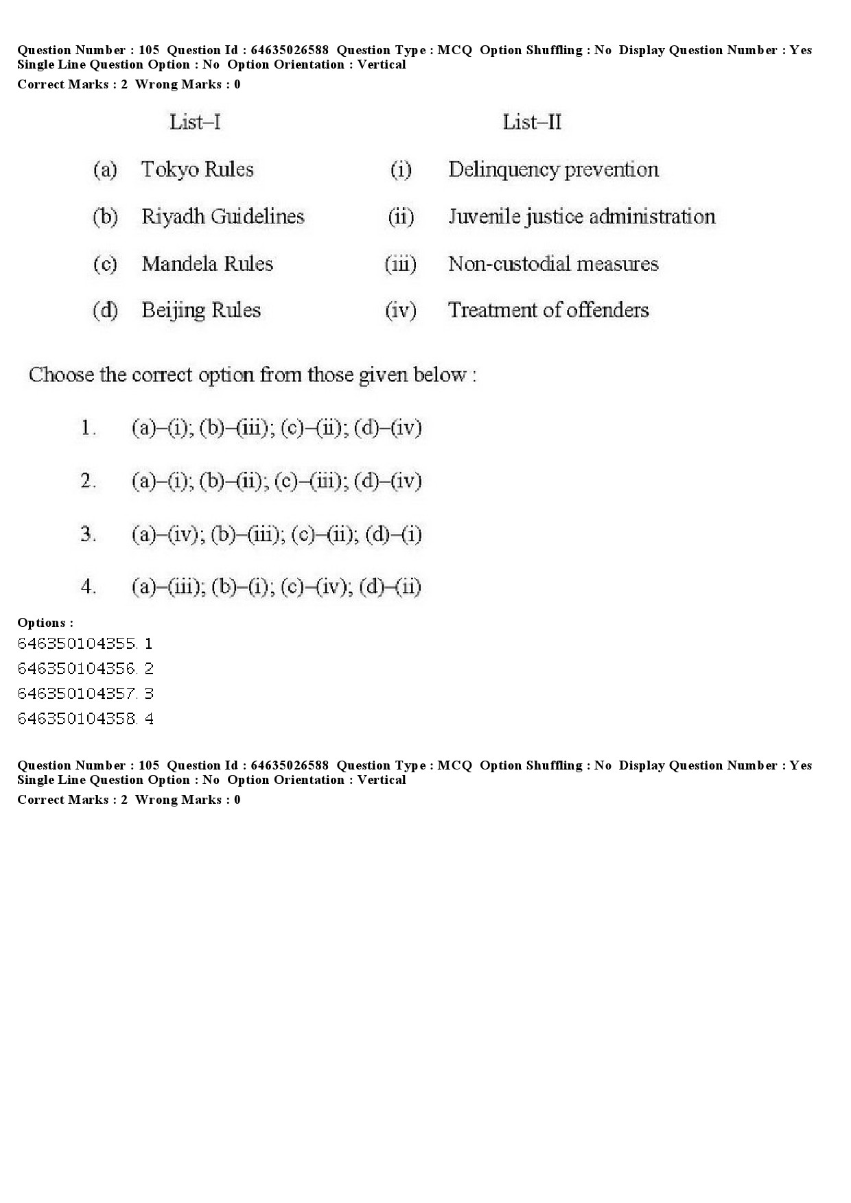 UGC NET Criminology Question Paper June 2019 101