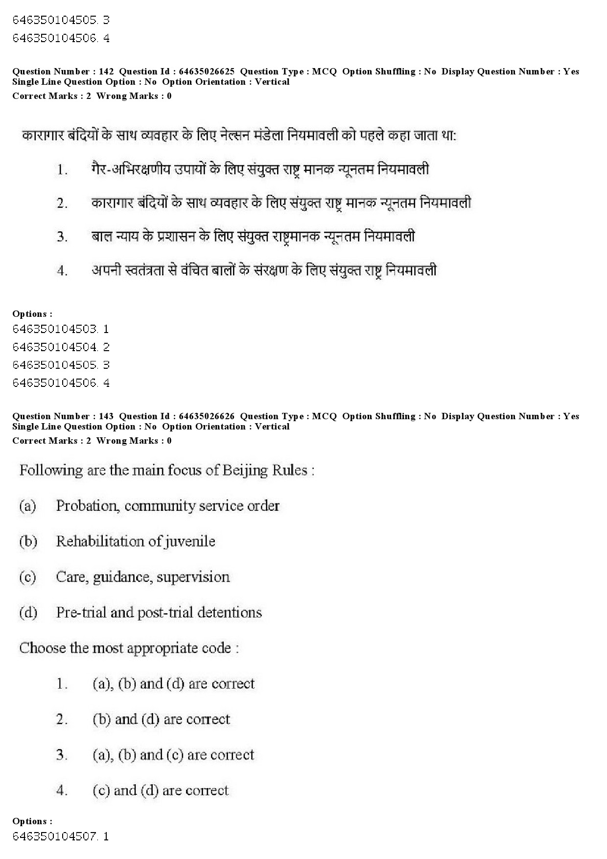 UGC NET Criminology Question Paper June 2019 143