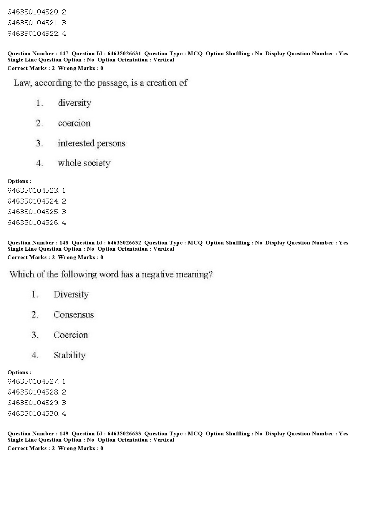 UGC NET Criminology Question Paper June 2019 148