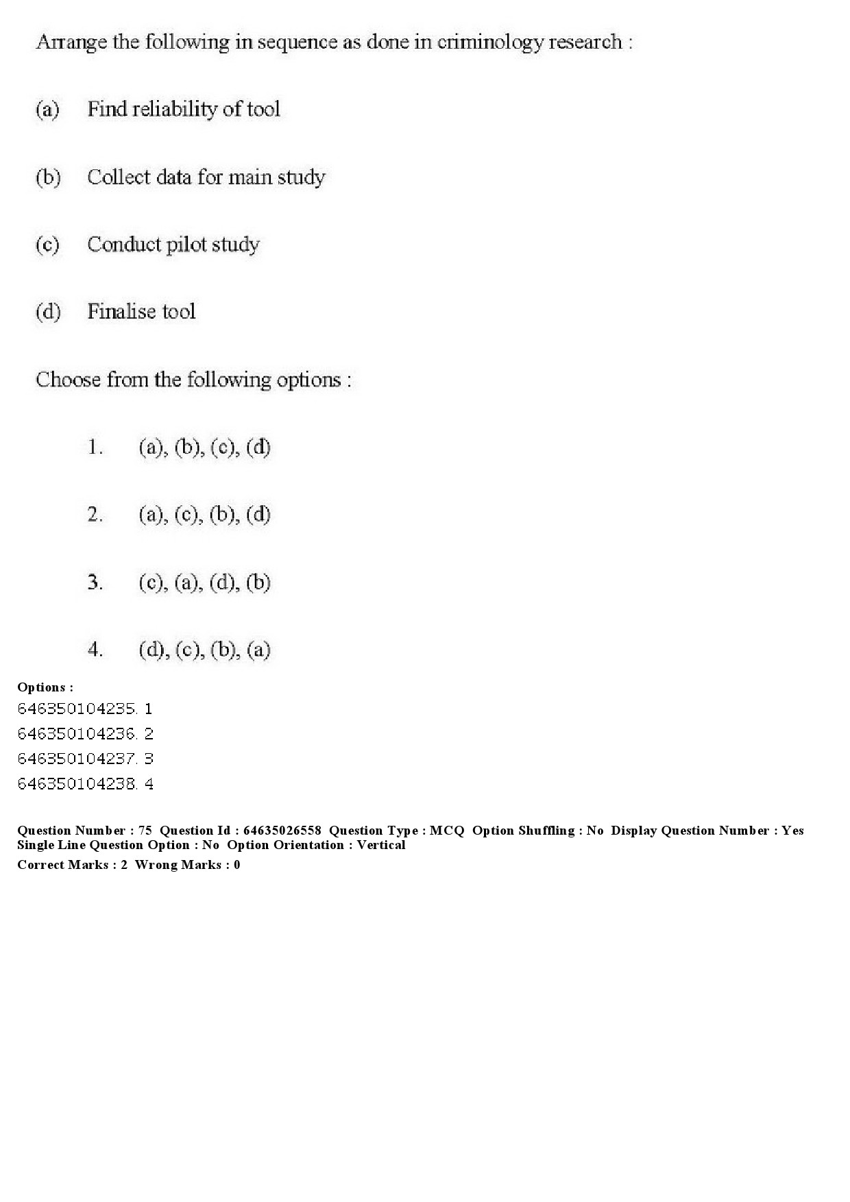 UGC NET Criminology Question Paper June 2019 71