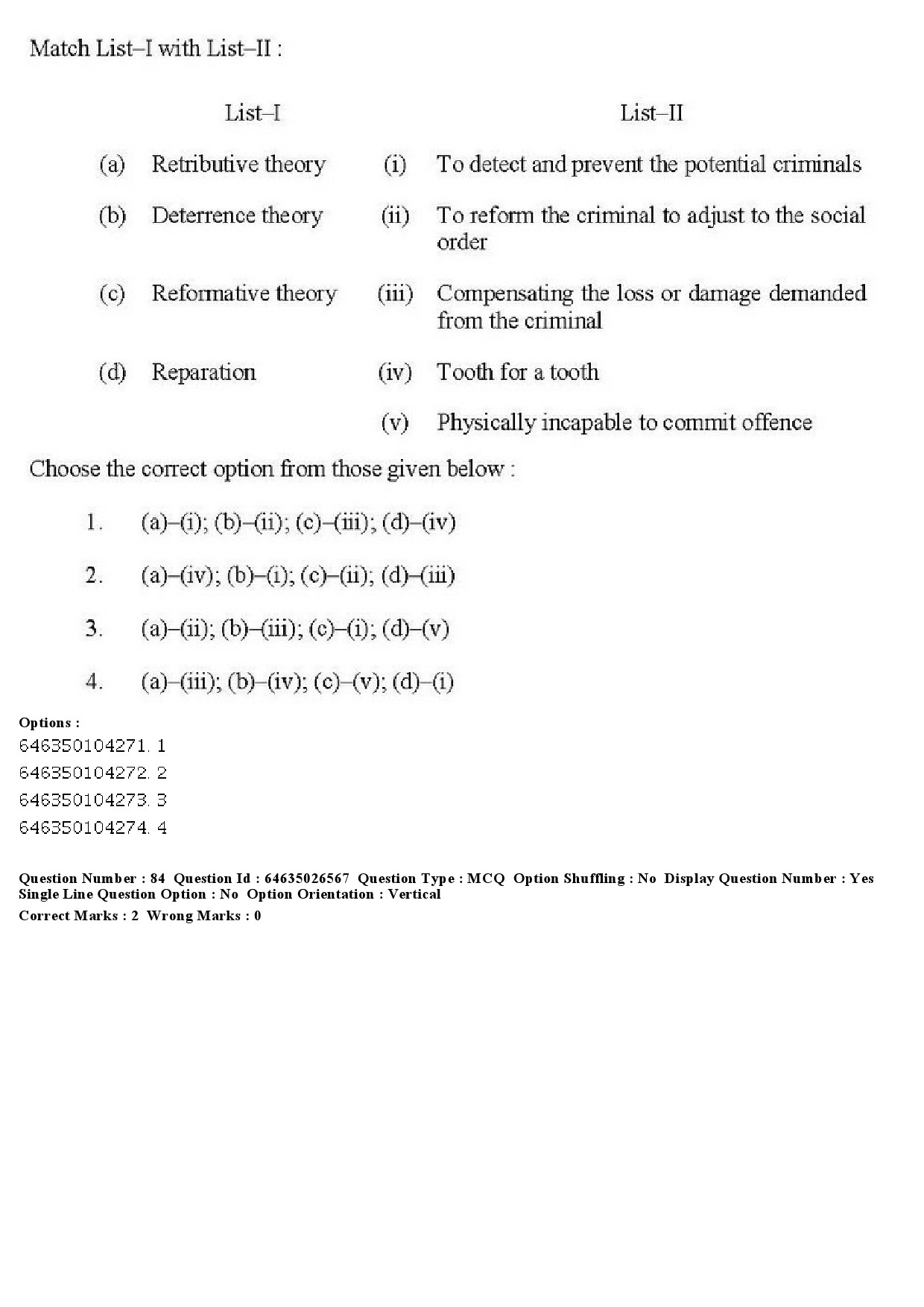 UGC NET Criminology Question Paper June 2019 80