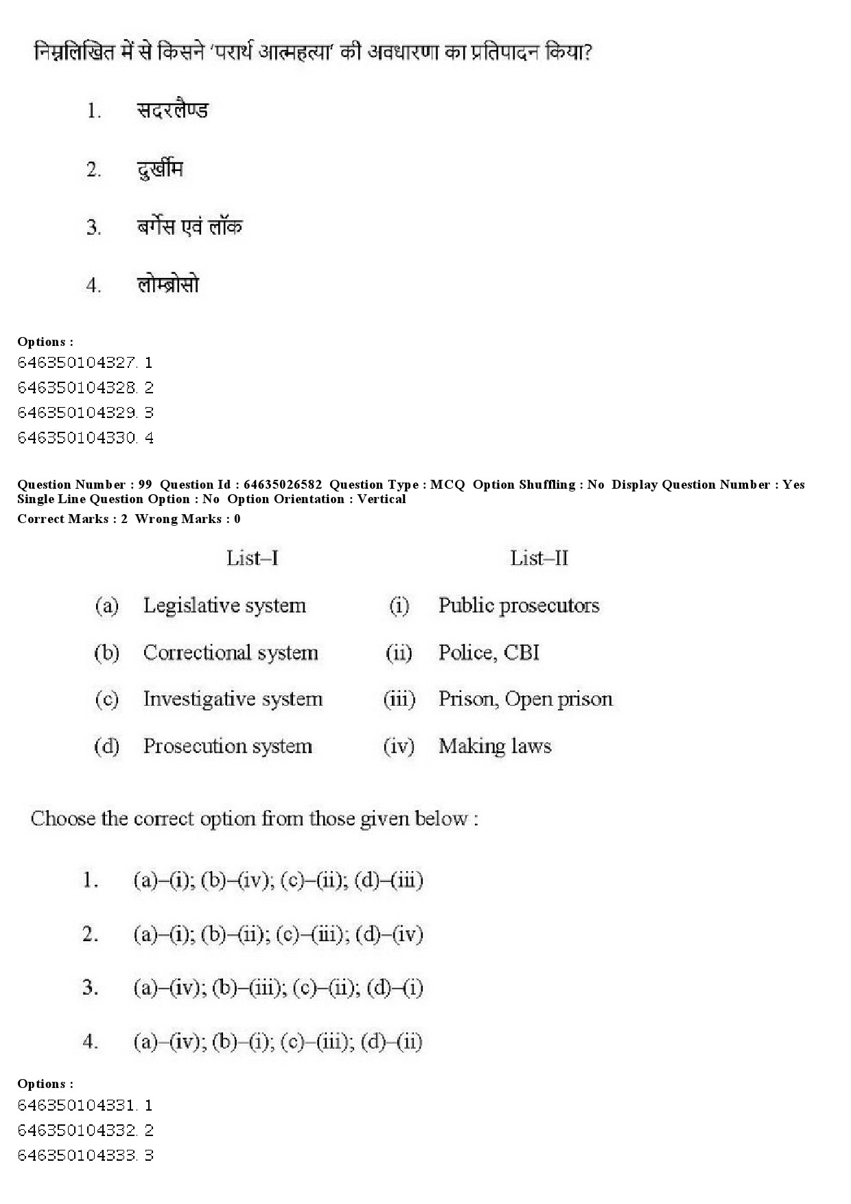 UGC NET Criminology Question Paper June 2019 95