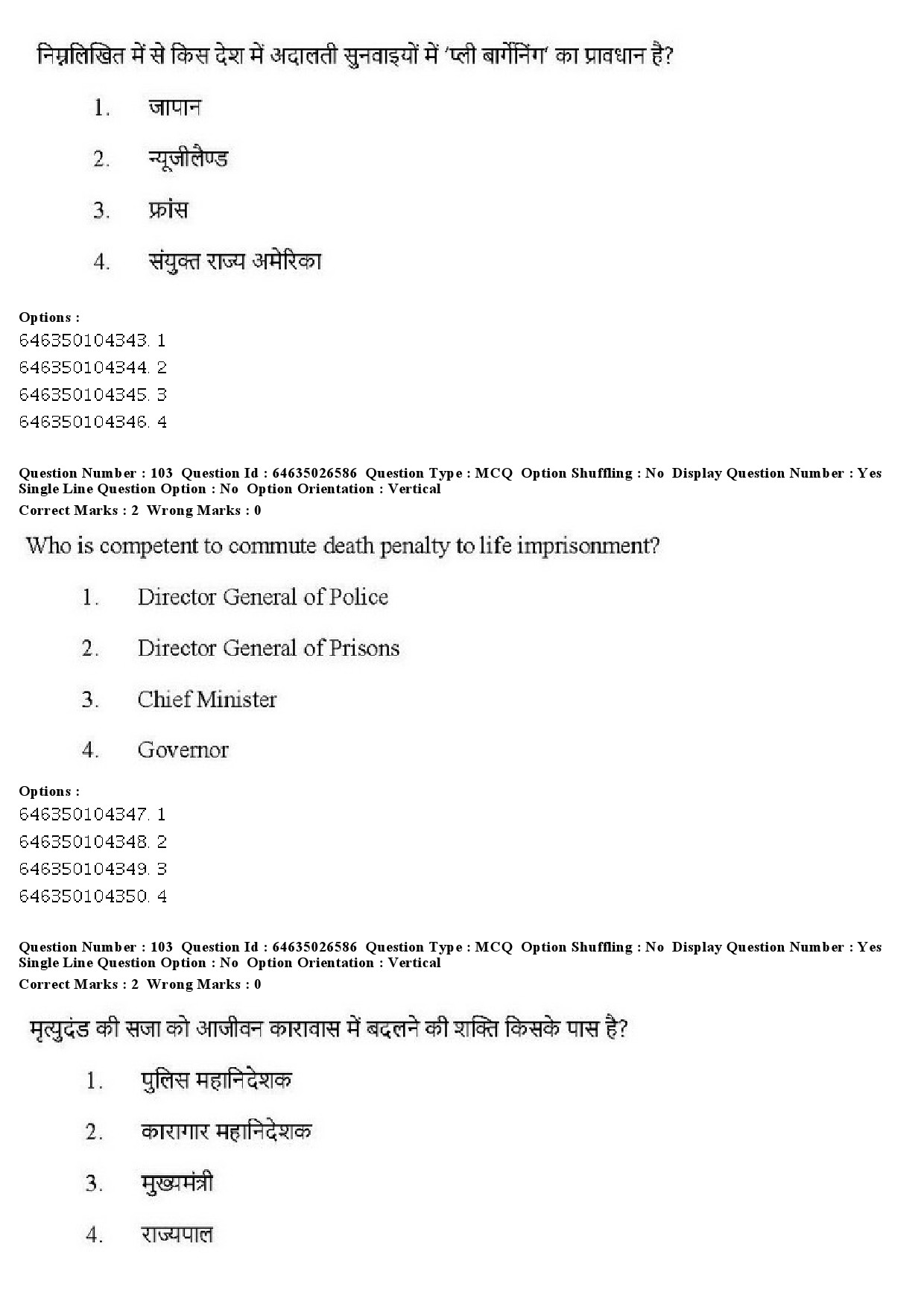 UGC NET Criminology Question Paper June 2019 99