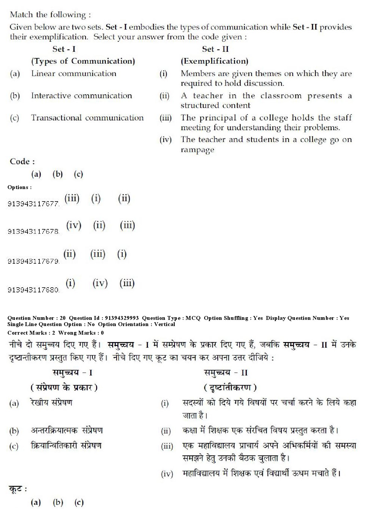 UGC NET Dance Question Paper December 2018 20