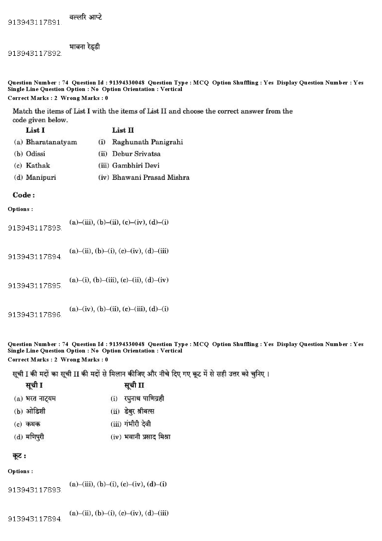 UGC NET Dance Question Paper December 2018 66