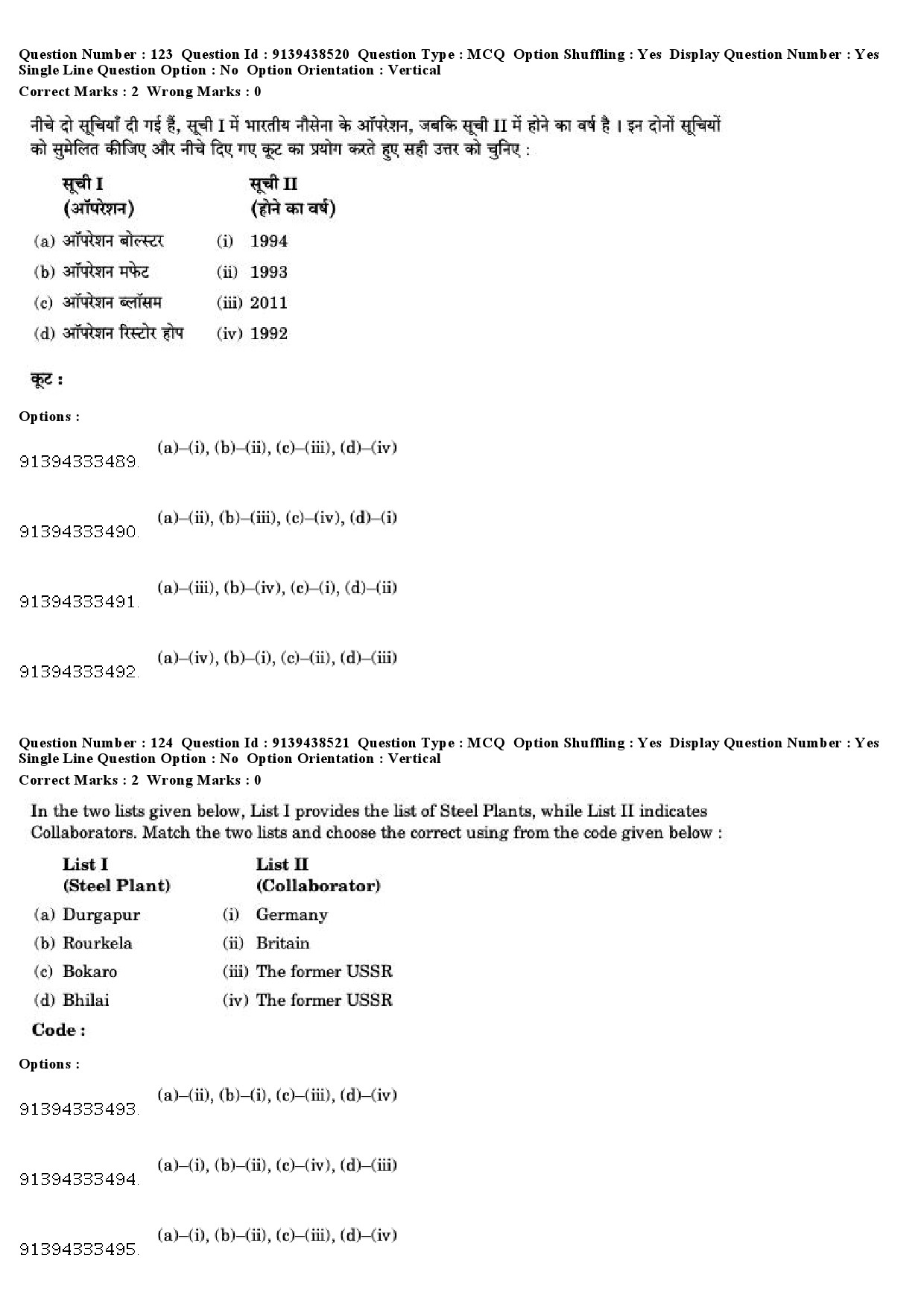 UGC NET Defence and Strategic Studies Question Paper December 2018 104