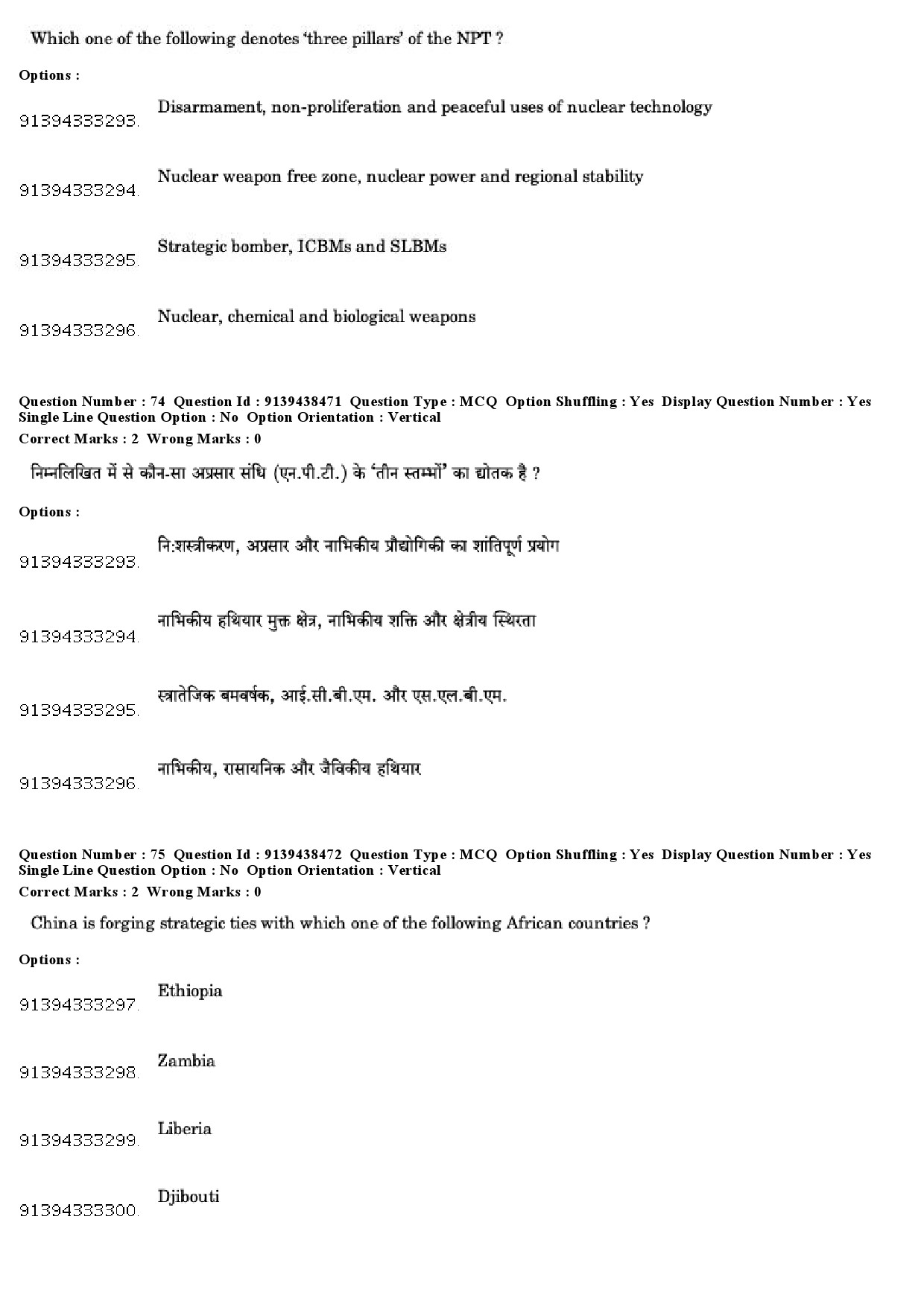 UGC NET Defence and Strategic Studies Question Paper December 2018 65