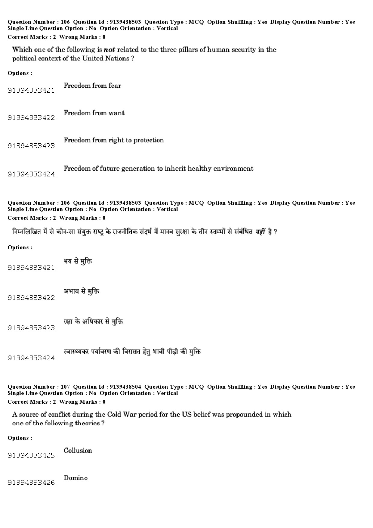 UGC NET Defence and Strategic Studies Question Paper December 2018 88