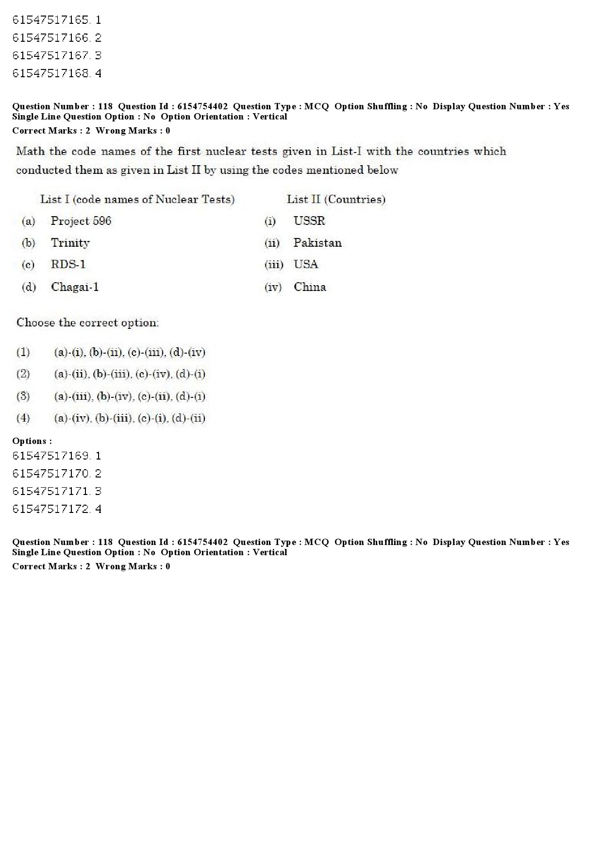 UGC NET Defence and Strategic Studies Question Paper December 2019 109