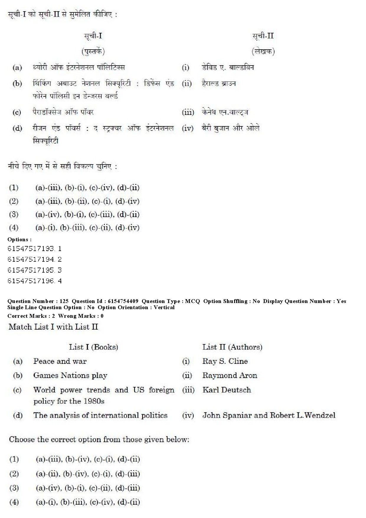 UGC NET Defence and Strategic Studies Question Paper December 2019 118