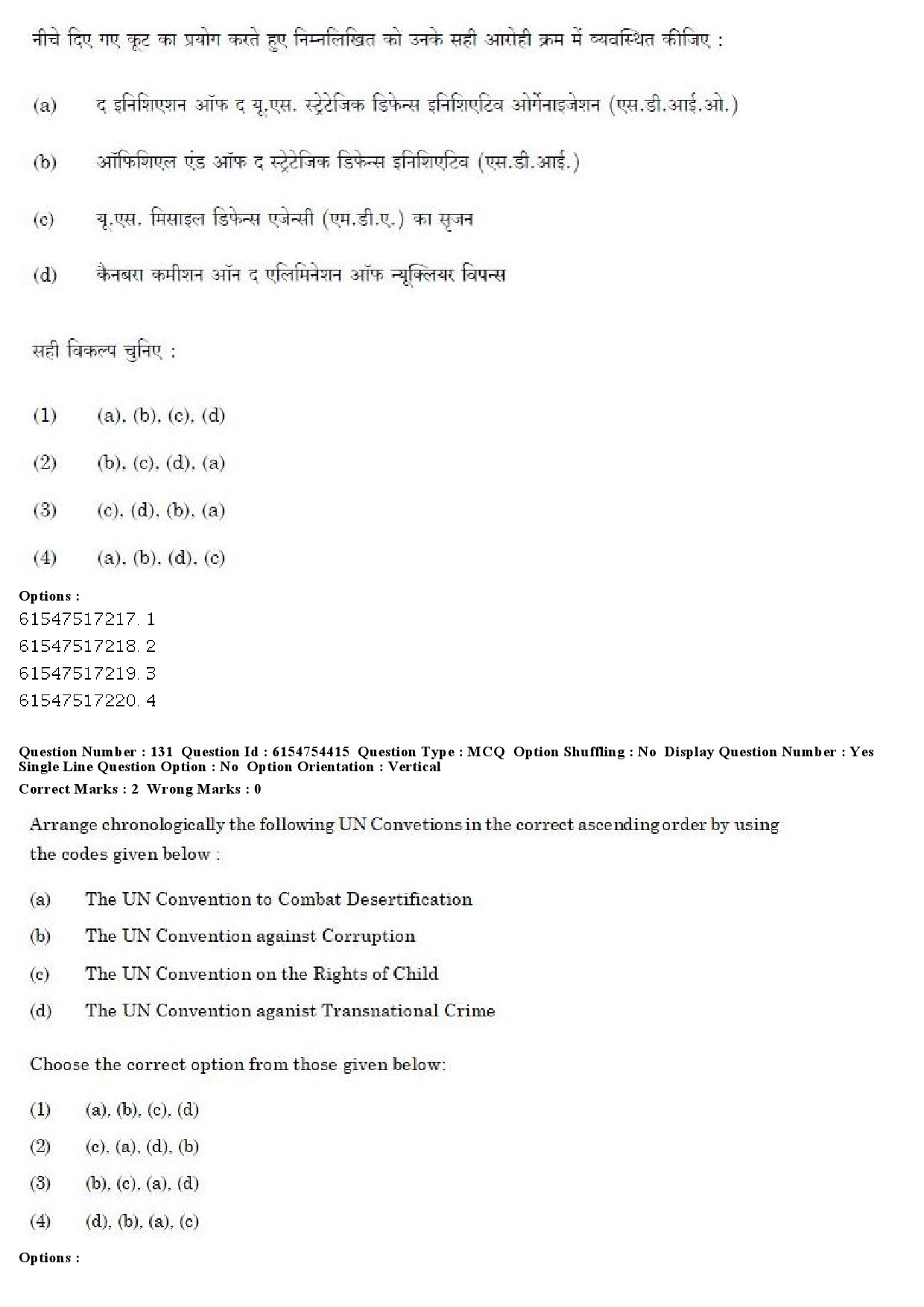 UGC NET Defence and Strategic Studies Question Paper December 2019 126