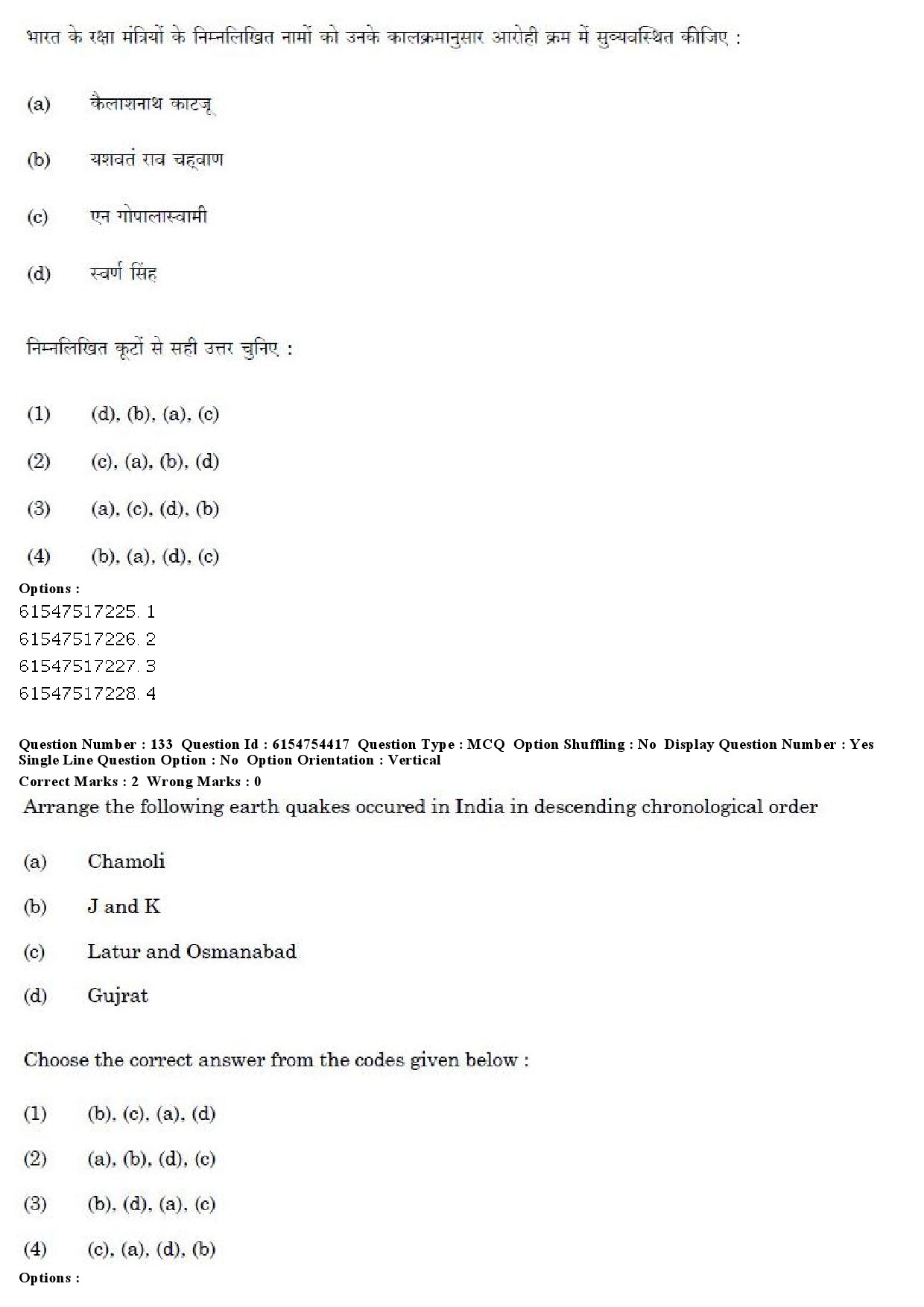 UGC NET Defence and Strategic Studies Question Paper December 2019 129