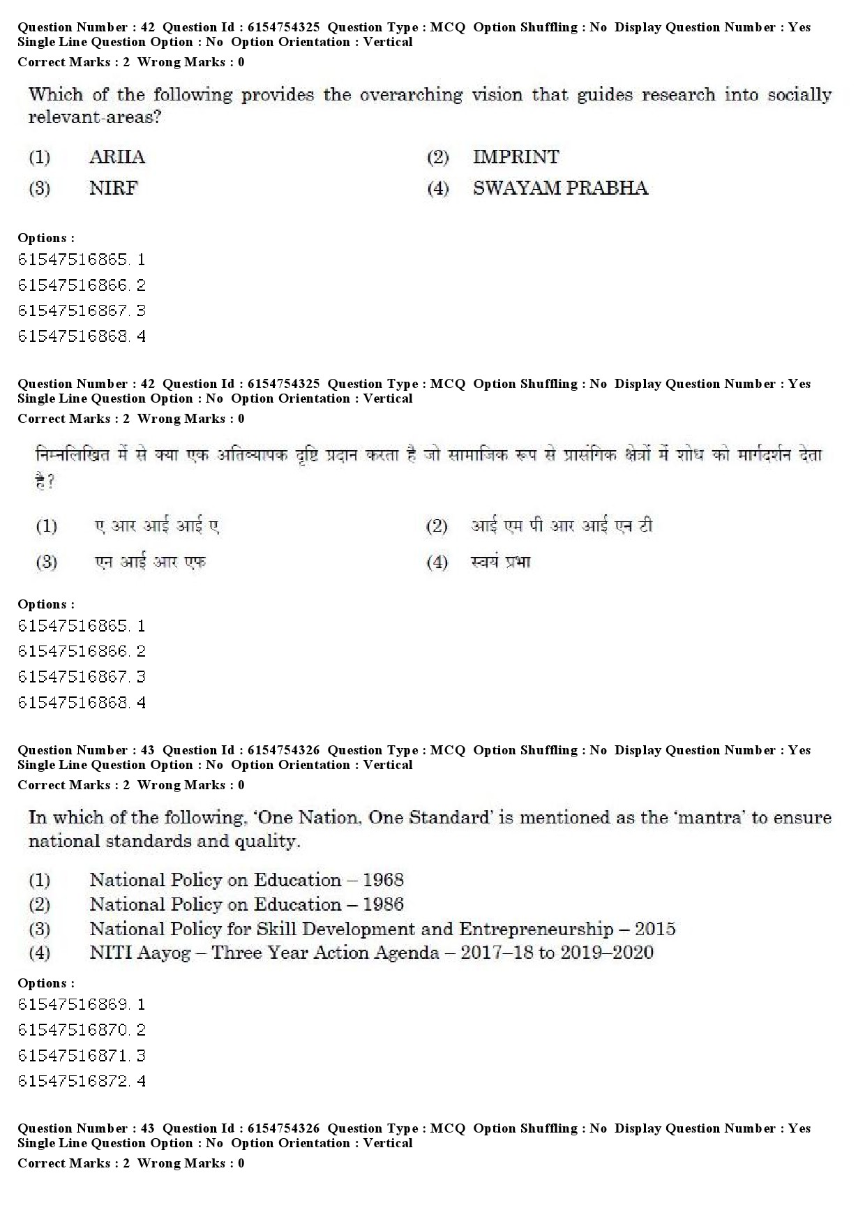 UGC NET Defence and Strategic Studies Question Paper December 2019 36