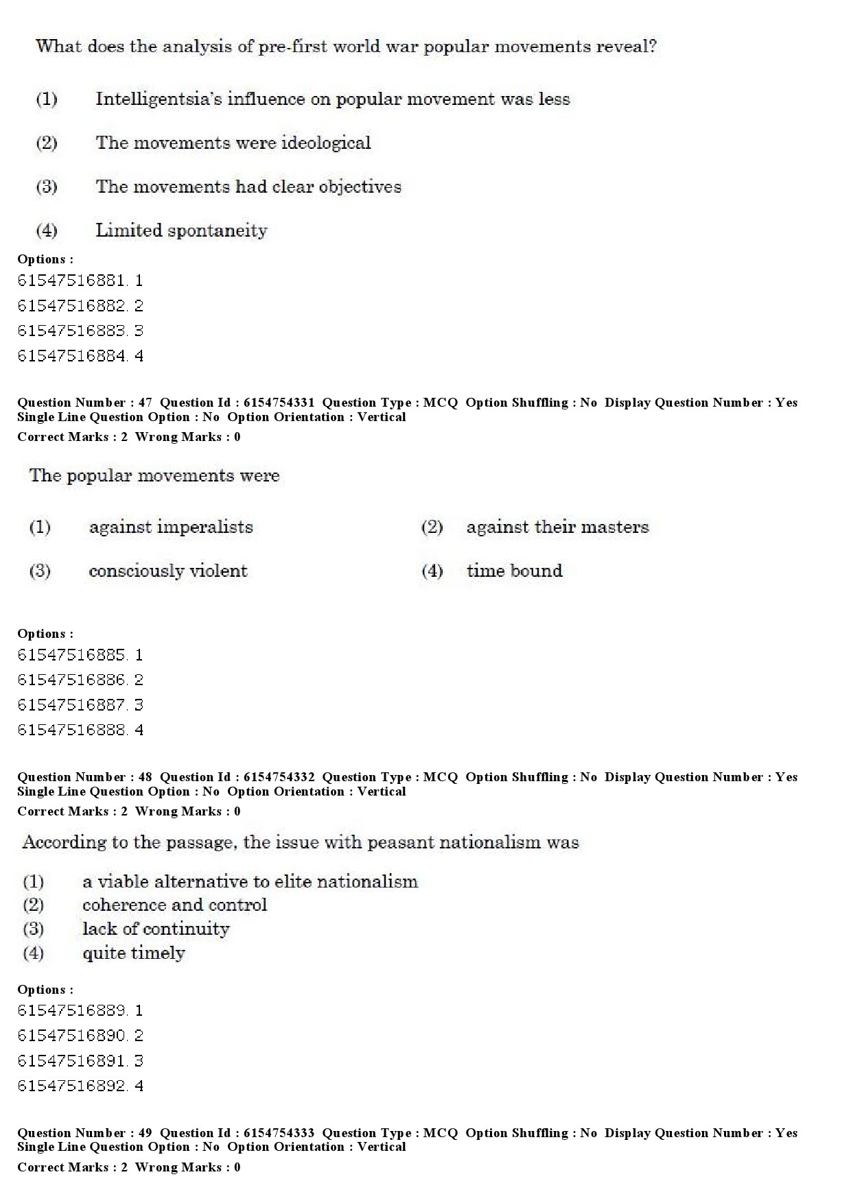 UGC NET Defence and Strategic Studies Question Paper December 2019 41