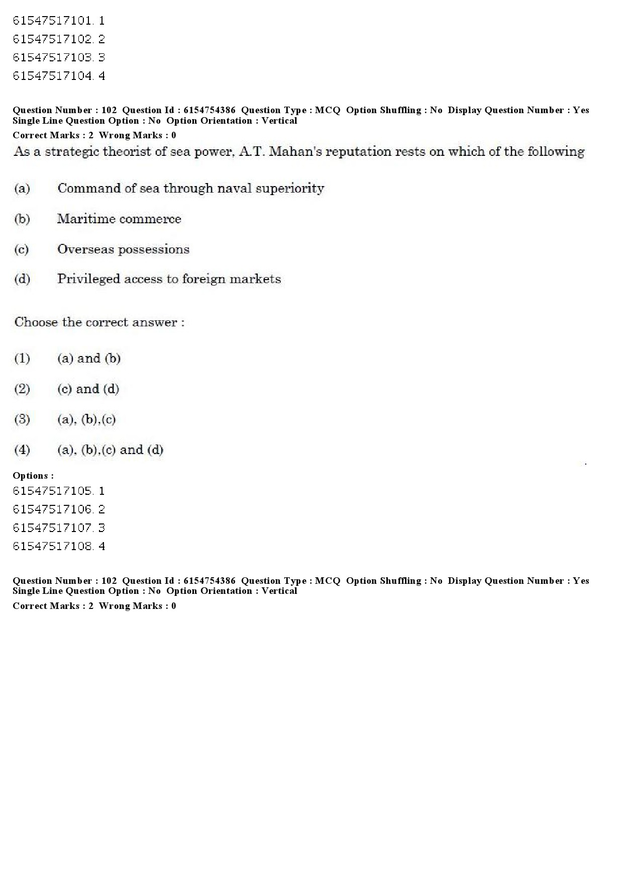 UGC NET Defence and Strategic Studies Question Paper December 2019 87