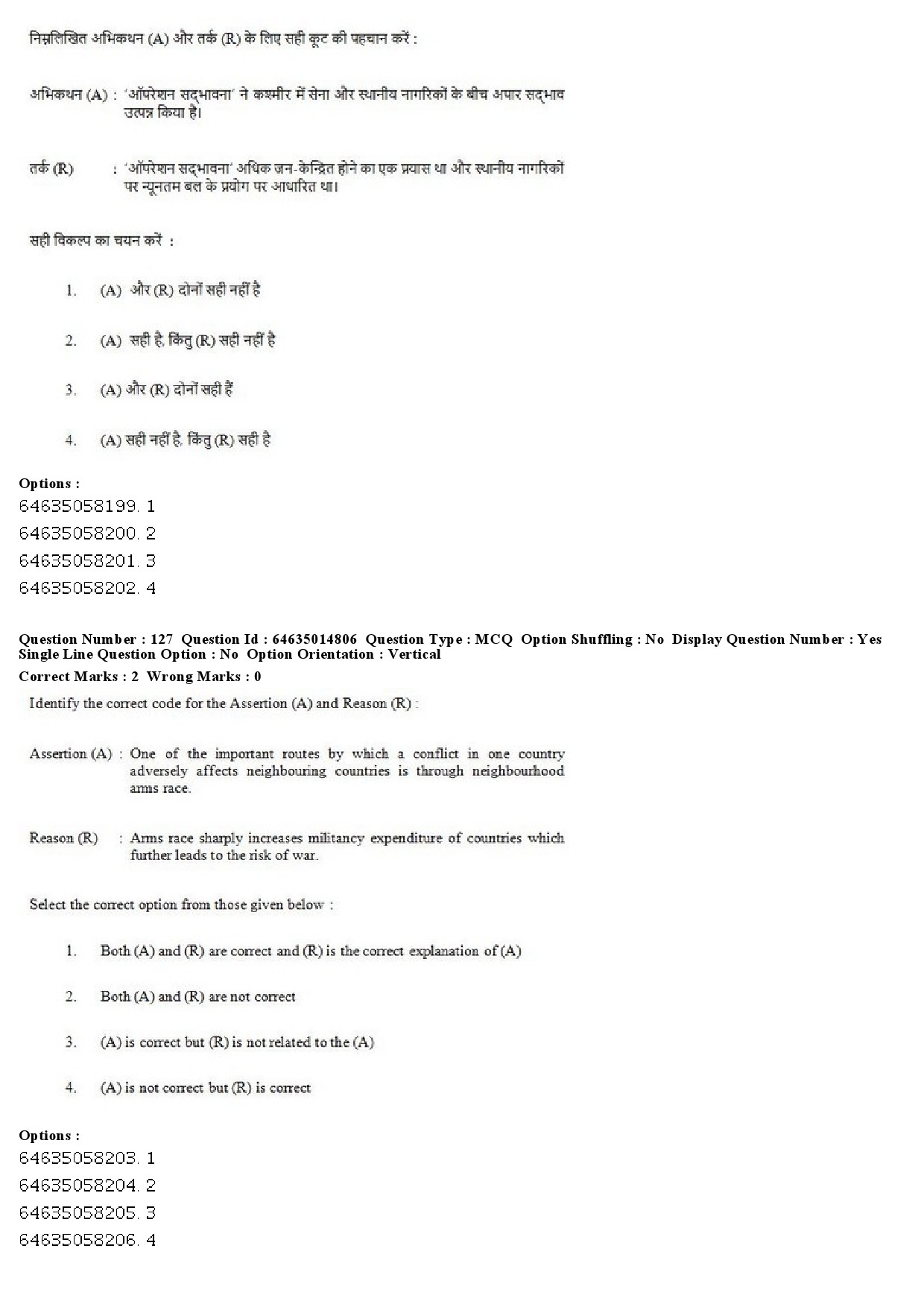 UGC NET Defence and Strategic Studies Question Paper June 2019 101