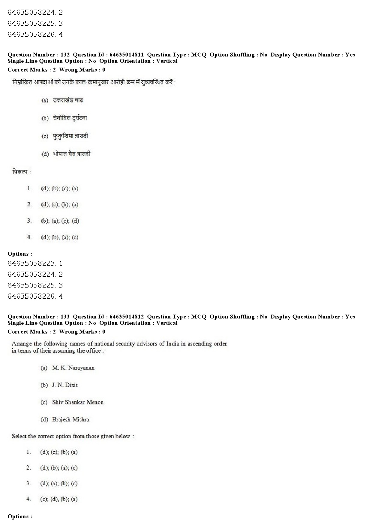 UGC NET Defence and Strategic Studies Question Paper June 2019 107