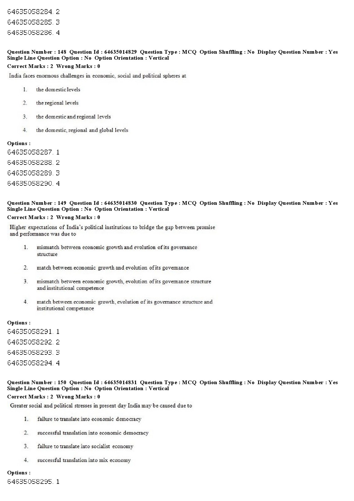 UGC NET Defence and Strategic Studies Question Paper June 2019 122