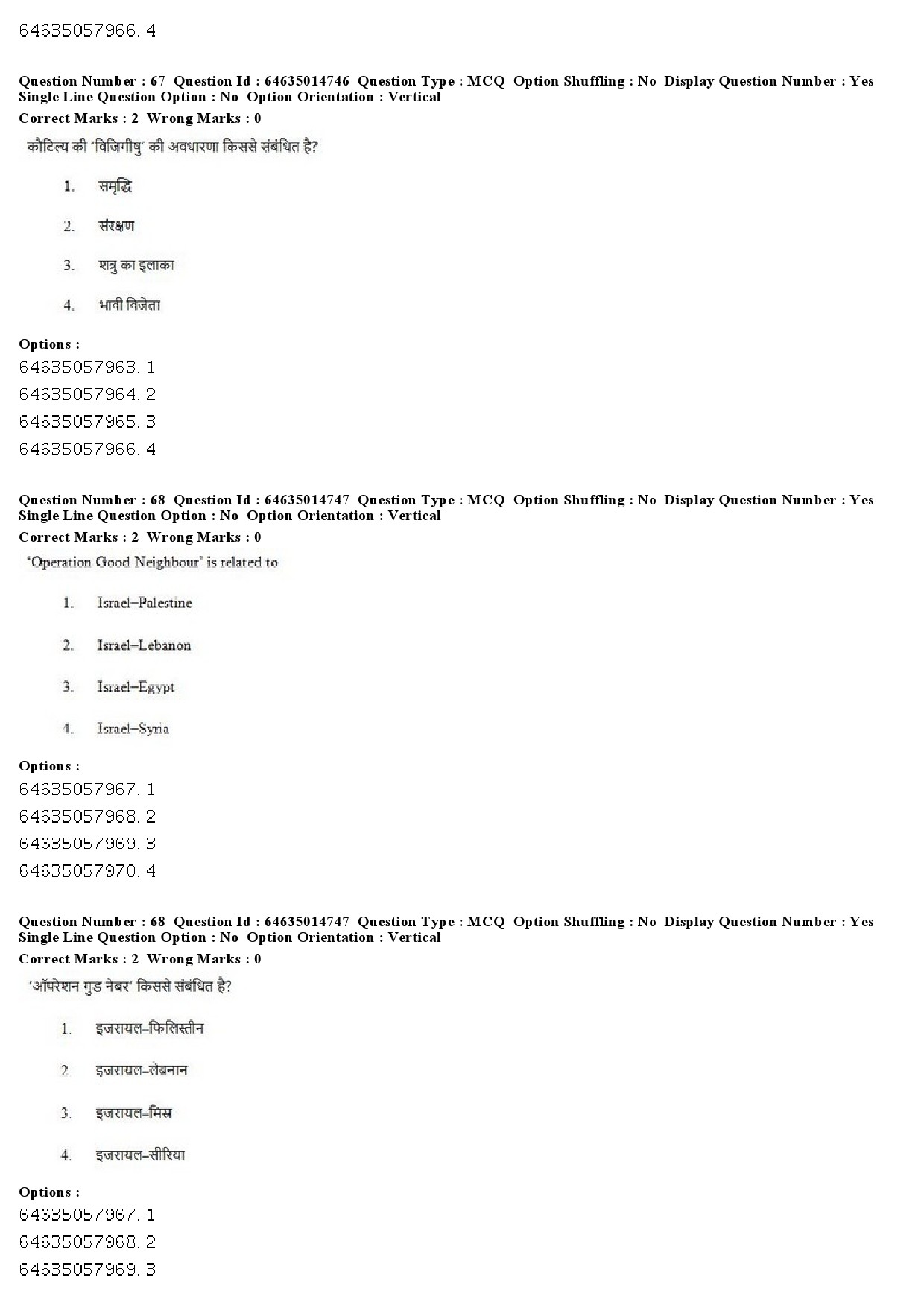 UGC NET Defence and Strategic Studies Question Paper June 2019 60