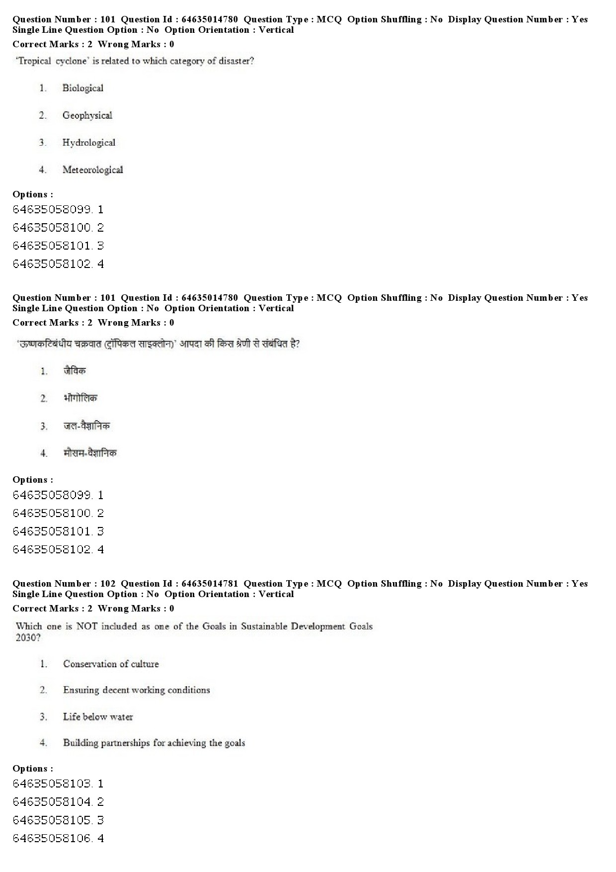 UGC NET Defence and Strategic Studies Question Paper June 2019 83