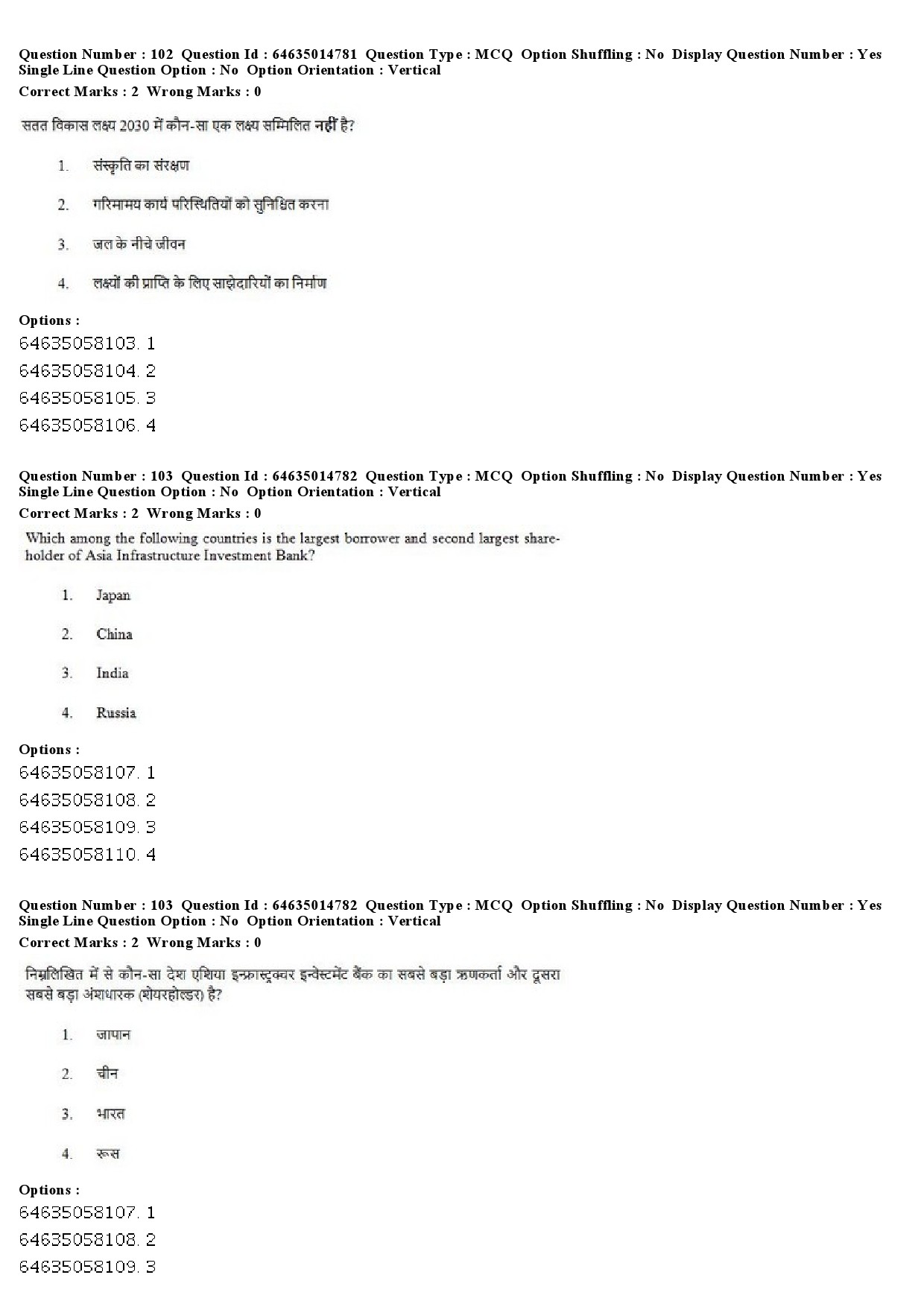 UGC NET Defence and Strategic Studies Question Paper June 2019 84