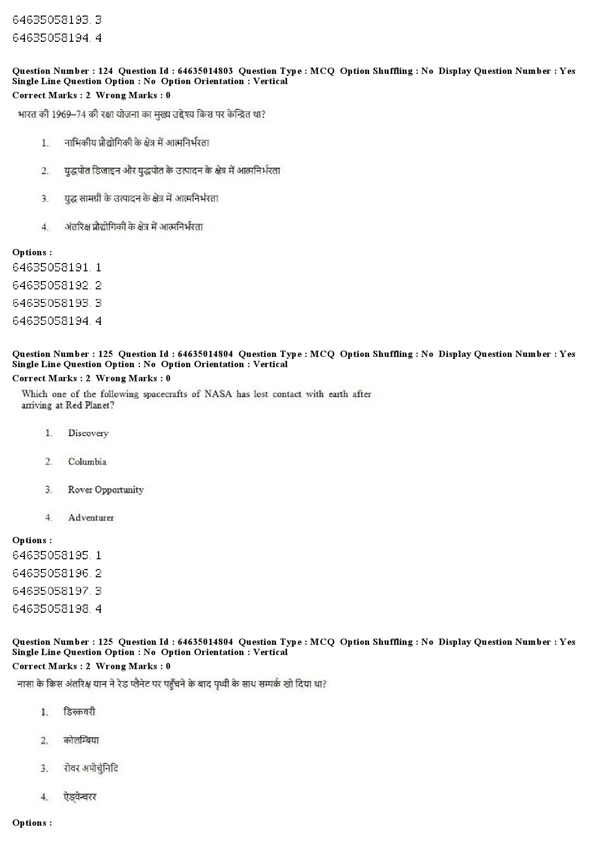 UGC NET Defence and Strategic Studies Question Paper June 2019 99