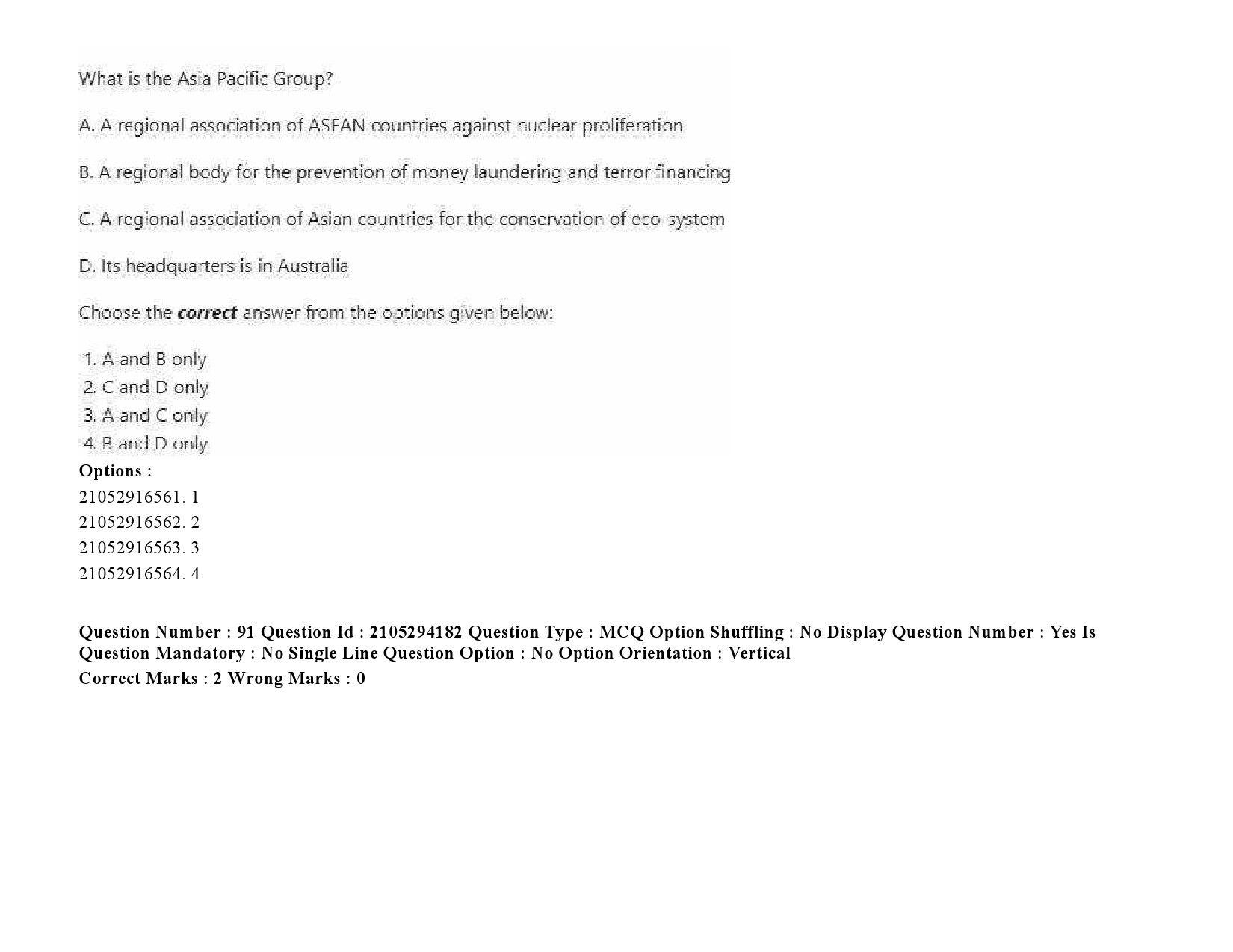 UGC NET Defence and Strategic Studies Question Paper September 2020 119