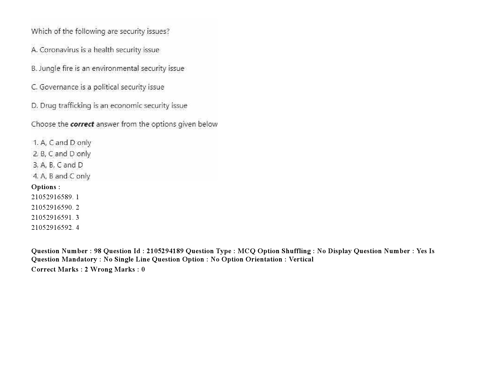 UGC NET Defence and Strategic Studies Question Paper September 2020 132