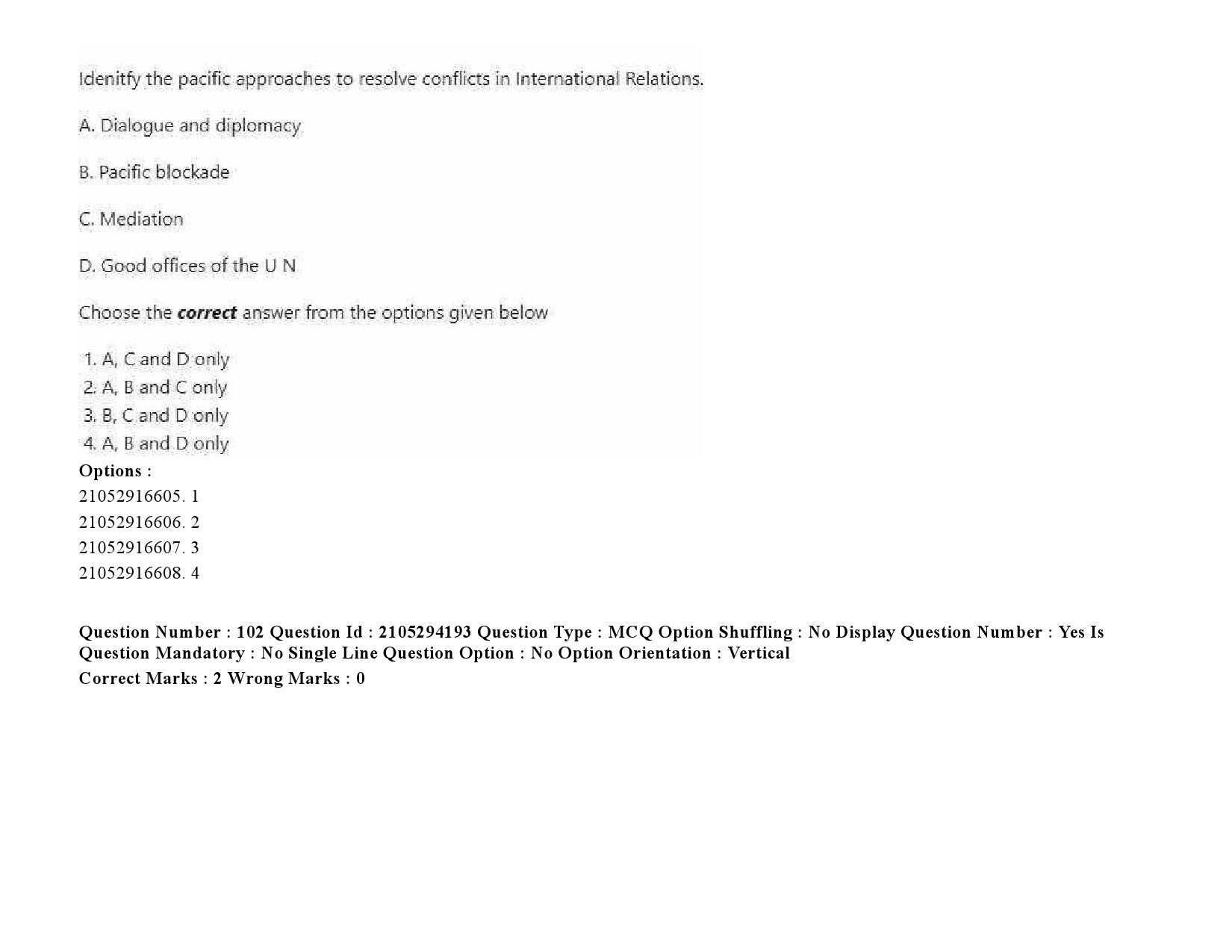 UGC NET Defence and Strategic Studies Question Paper September 2020 140