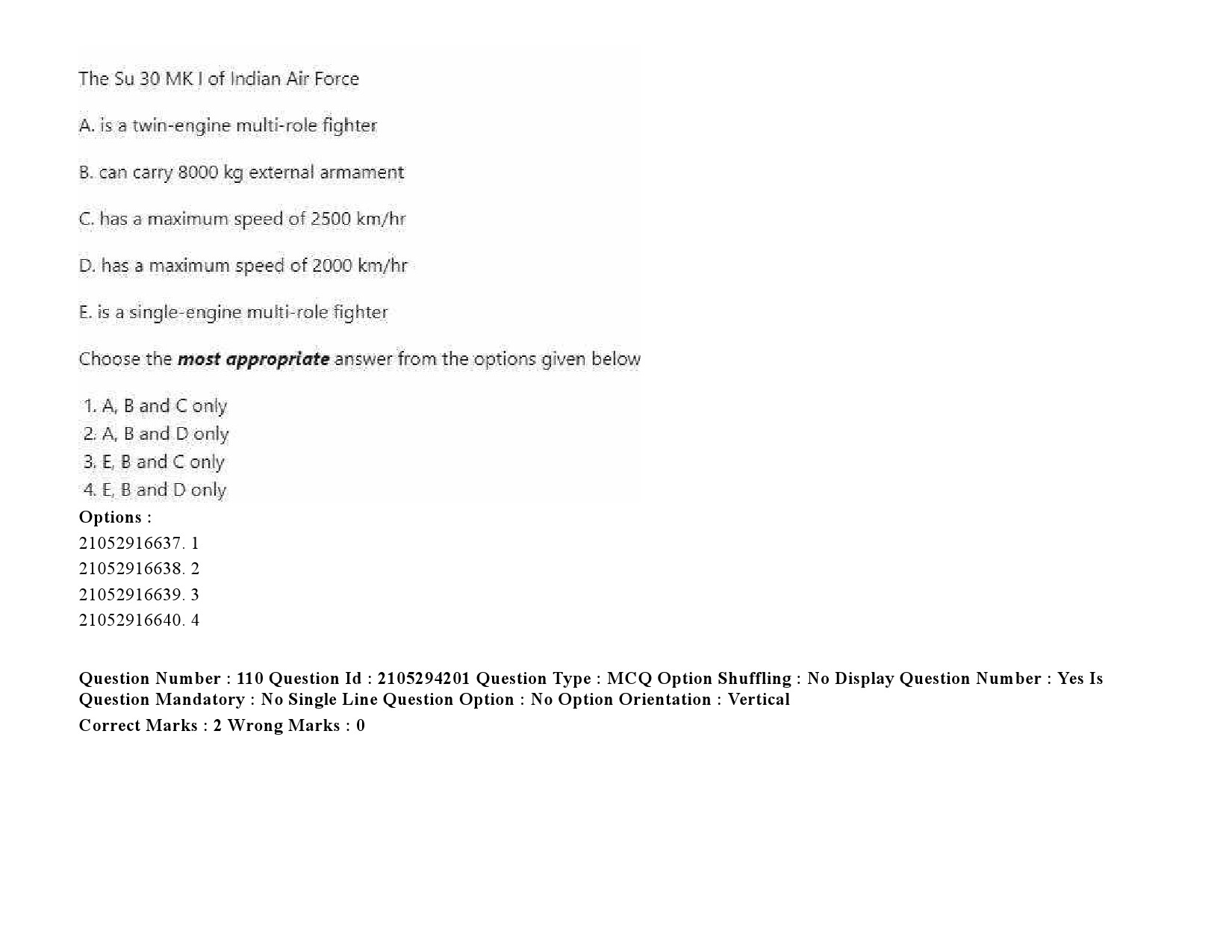 UGC NET Defence and Strategic Studies Question Paper September 2020 156