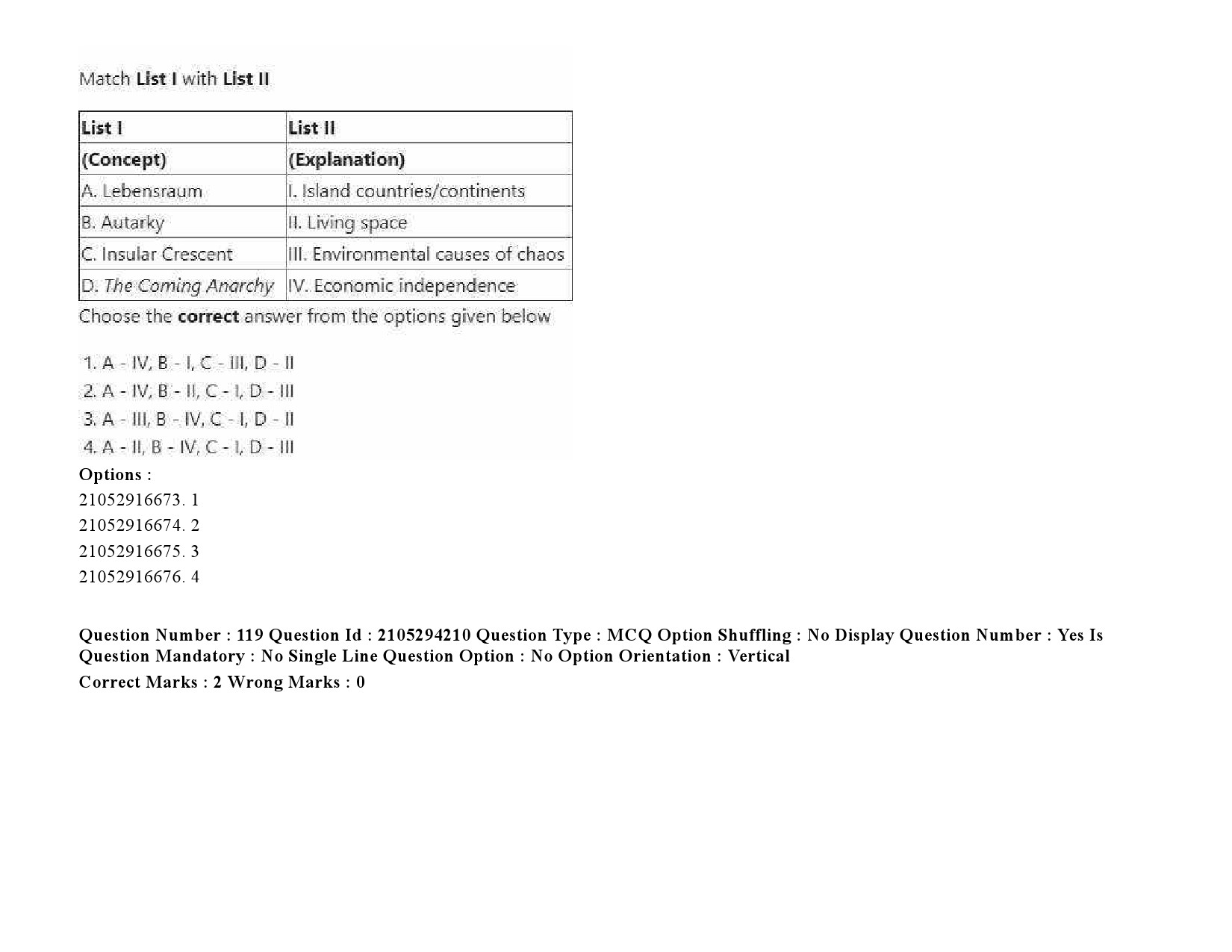 UGC NET Defence and Strategic Studies Question Paper September 2020 174