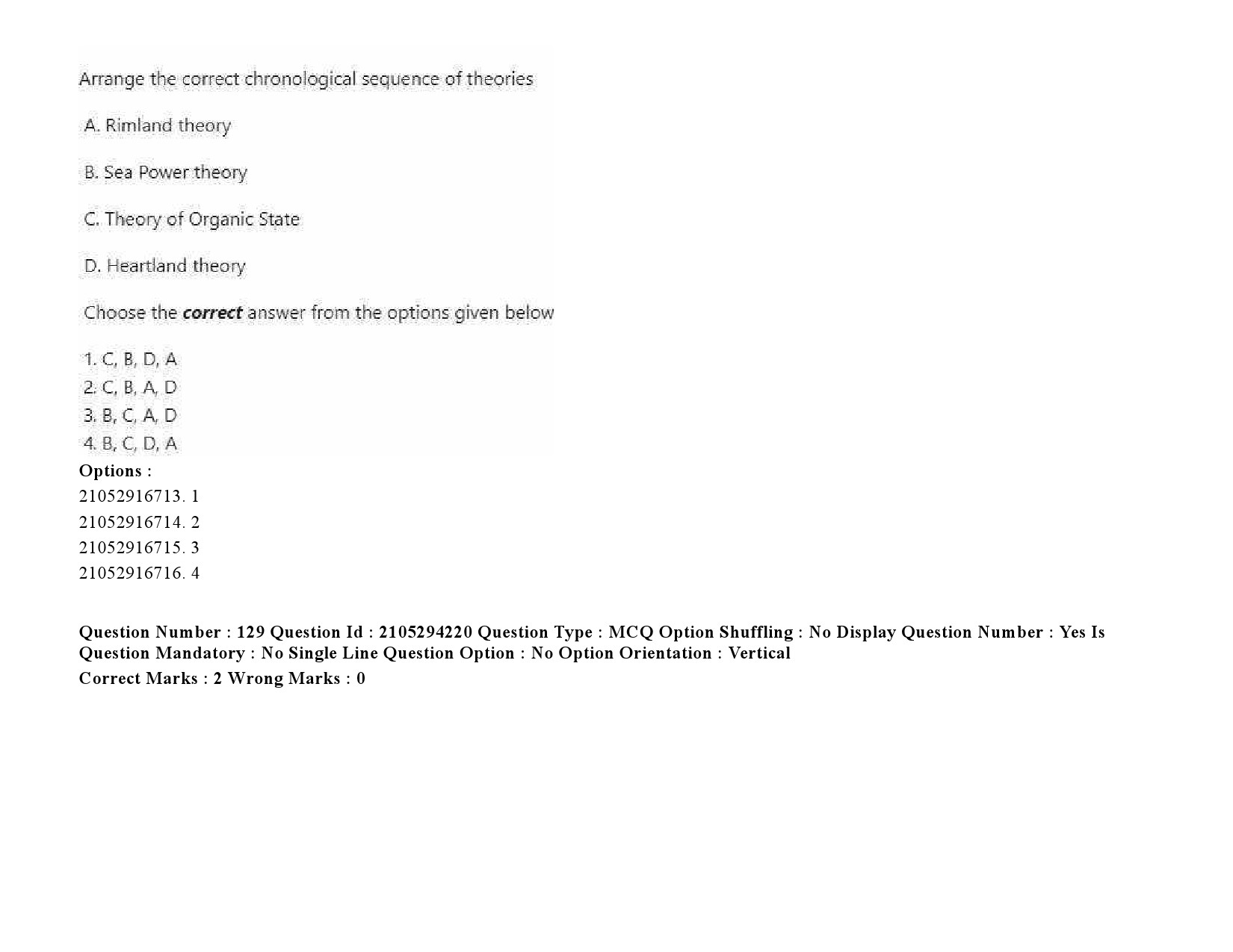 UGC NET Defence and Strategic Studies Question Paper September 2020 194