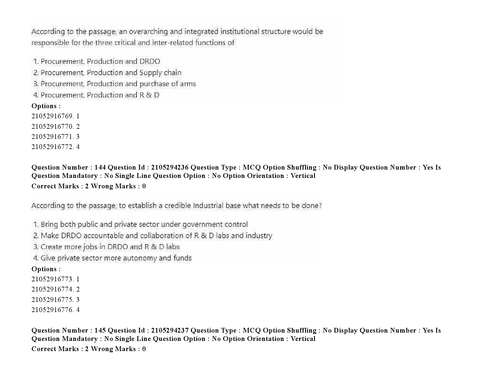 UGC NET Defence and Strategic Studies Question Paper September 2020 220