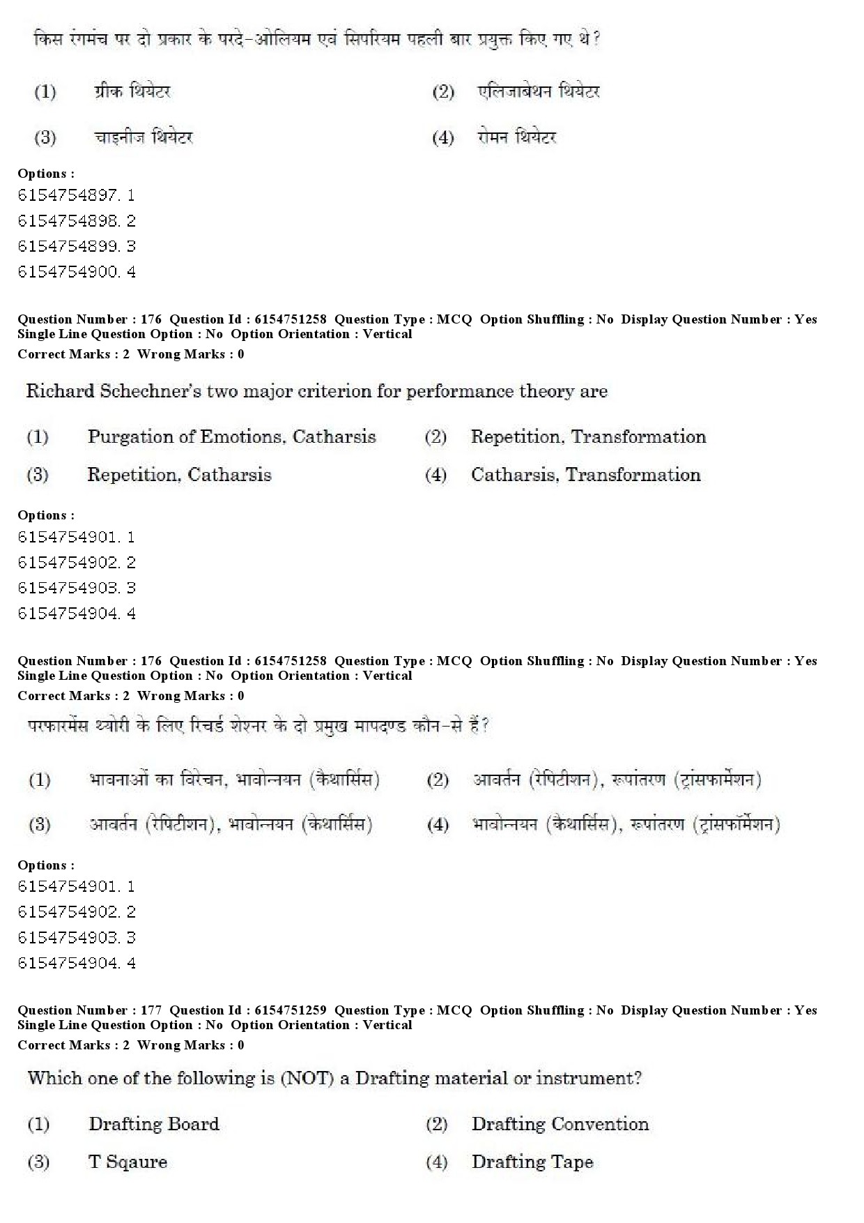 UGC NET Drama Theatre Question Paper December 2019 140