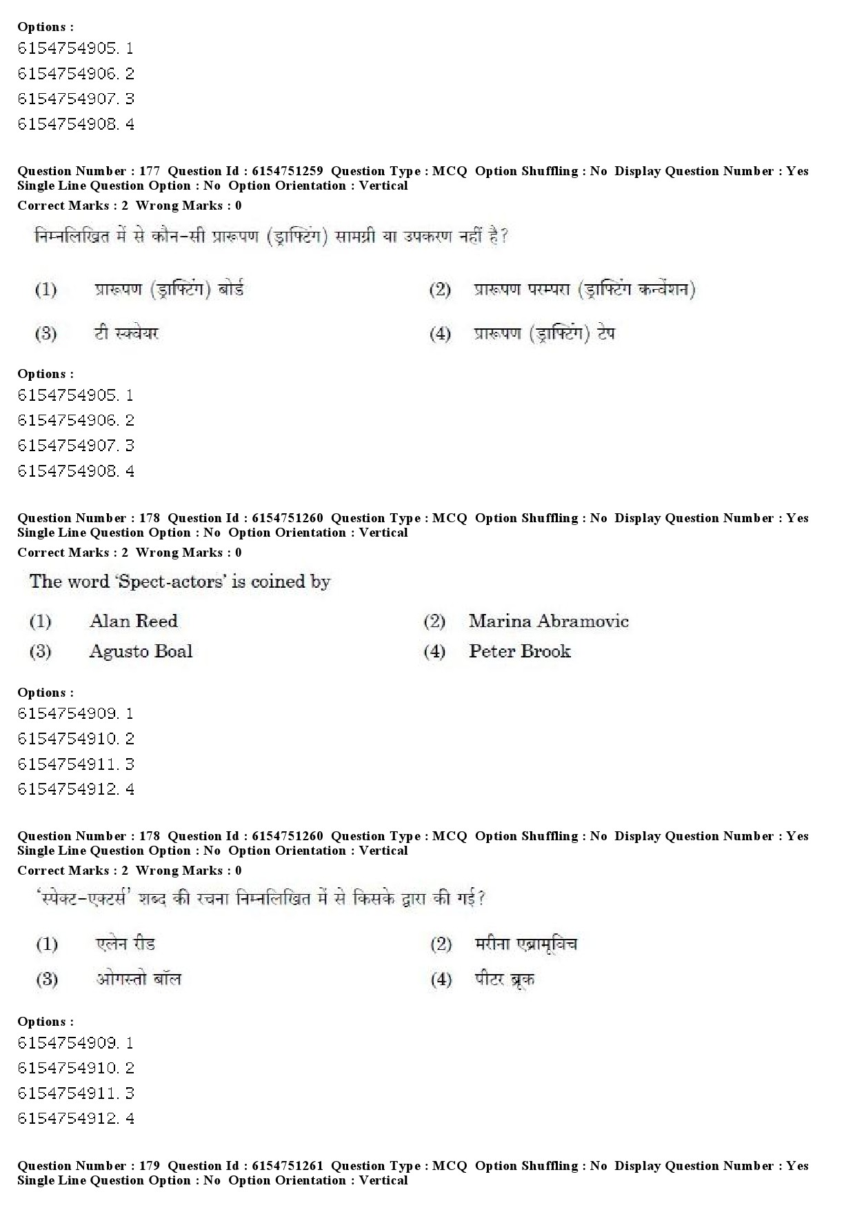 UGC NET Drama Theatre Question Paper December 2019 141