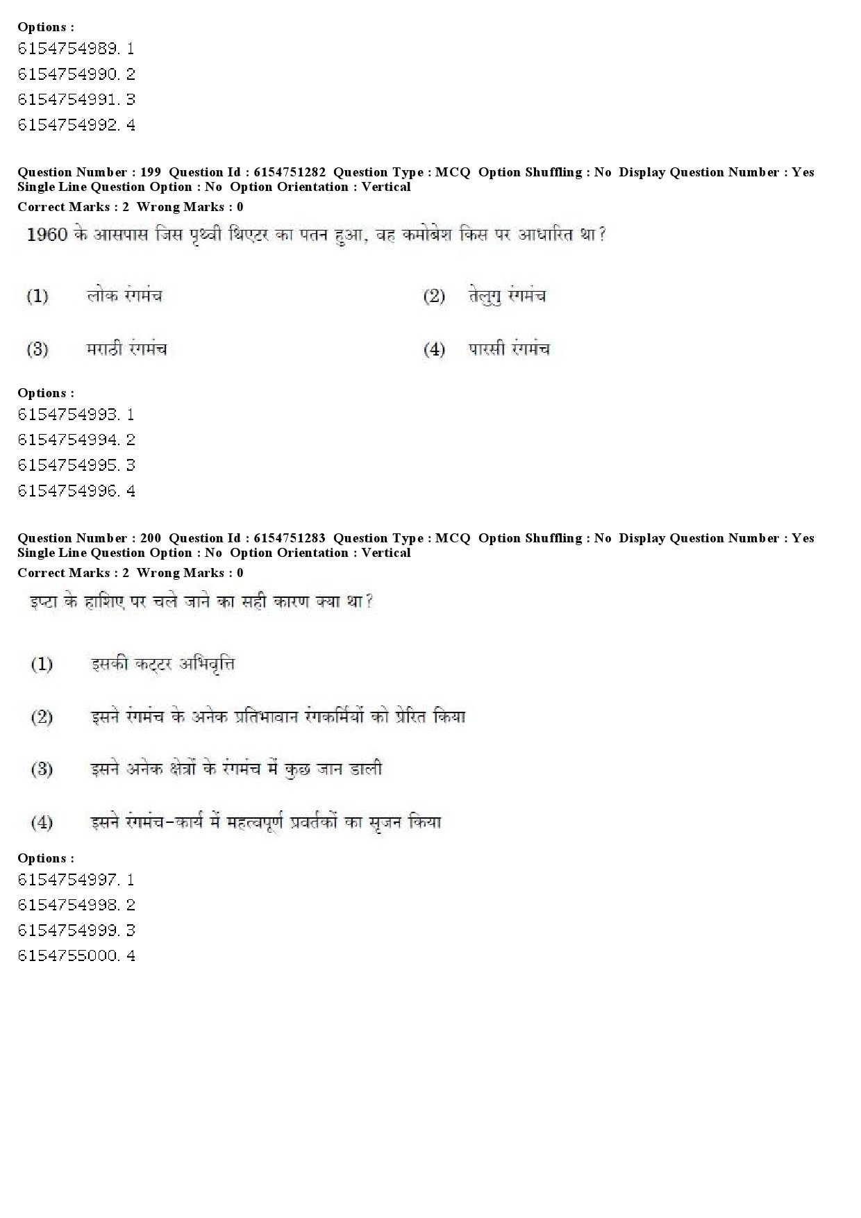 UGC NET Drama Theatre Question Paper December 2019 163