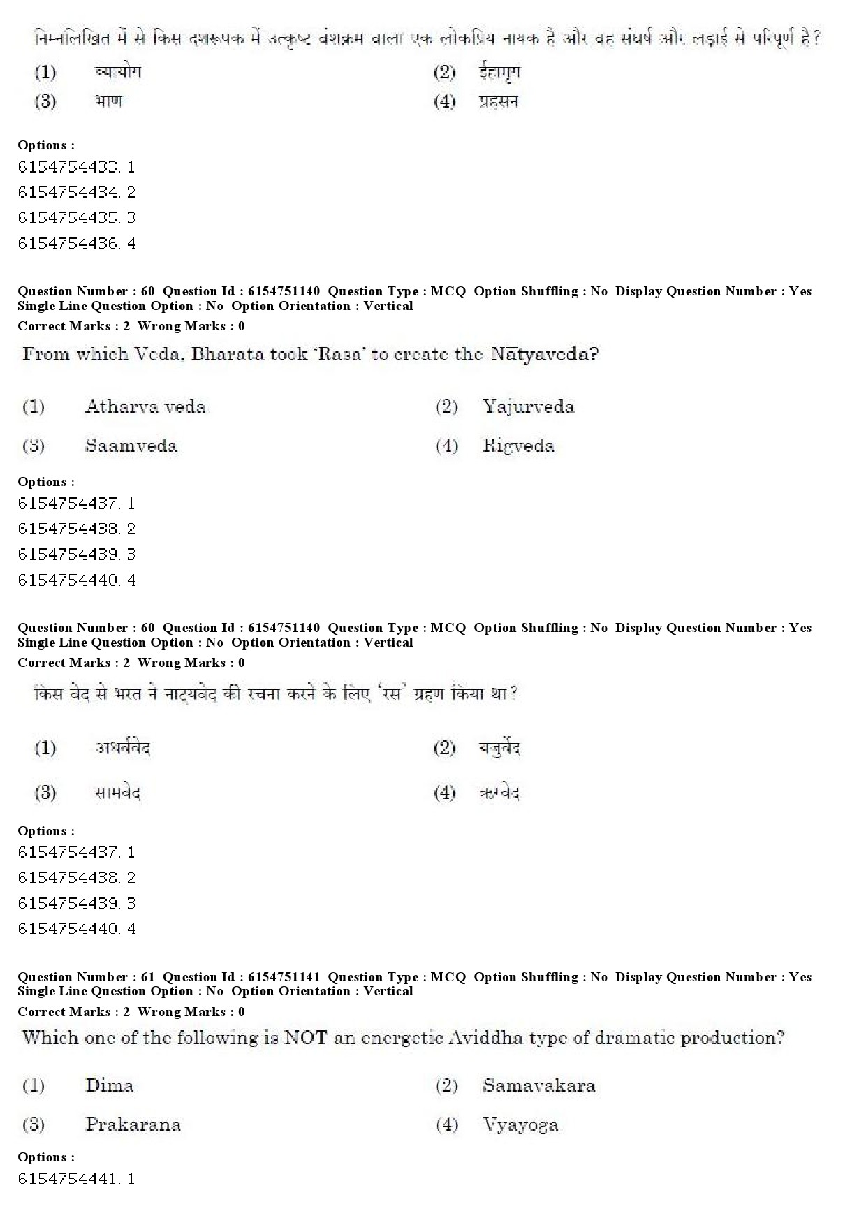 UGC NET Drama Theatre Question Paper December 2019 49