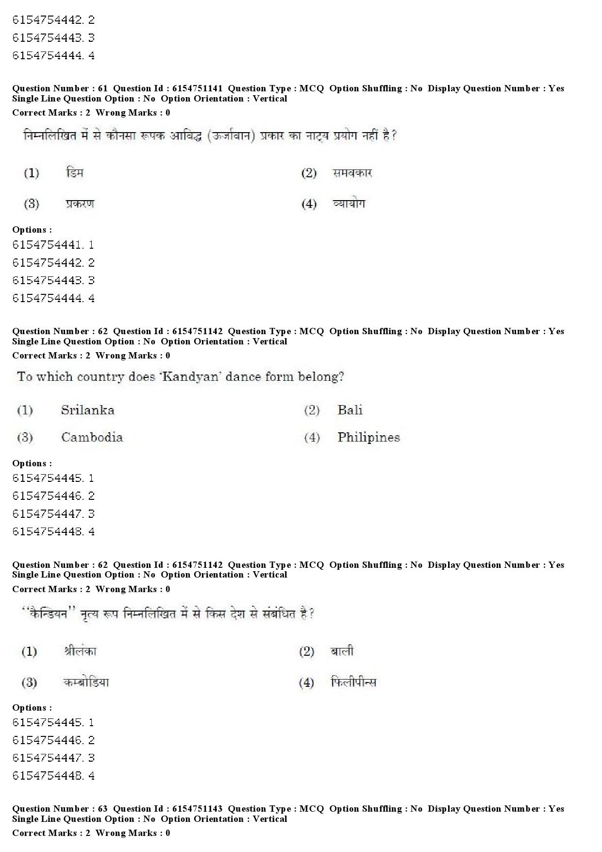 UGC NET Drama Theatre Question Paper December 2019 50