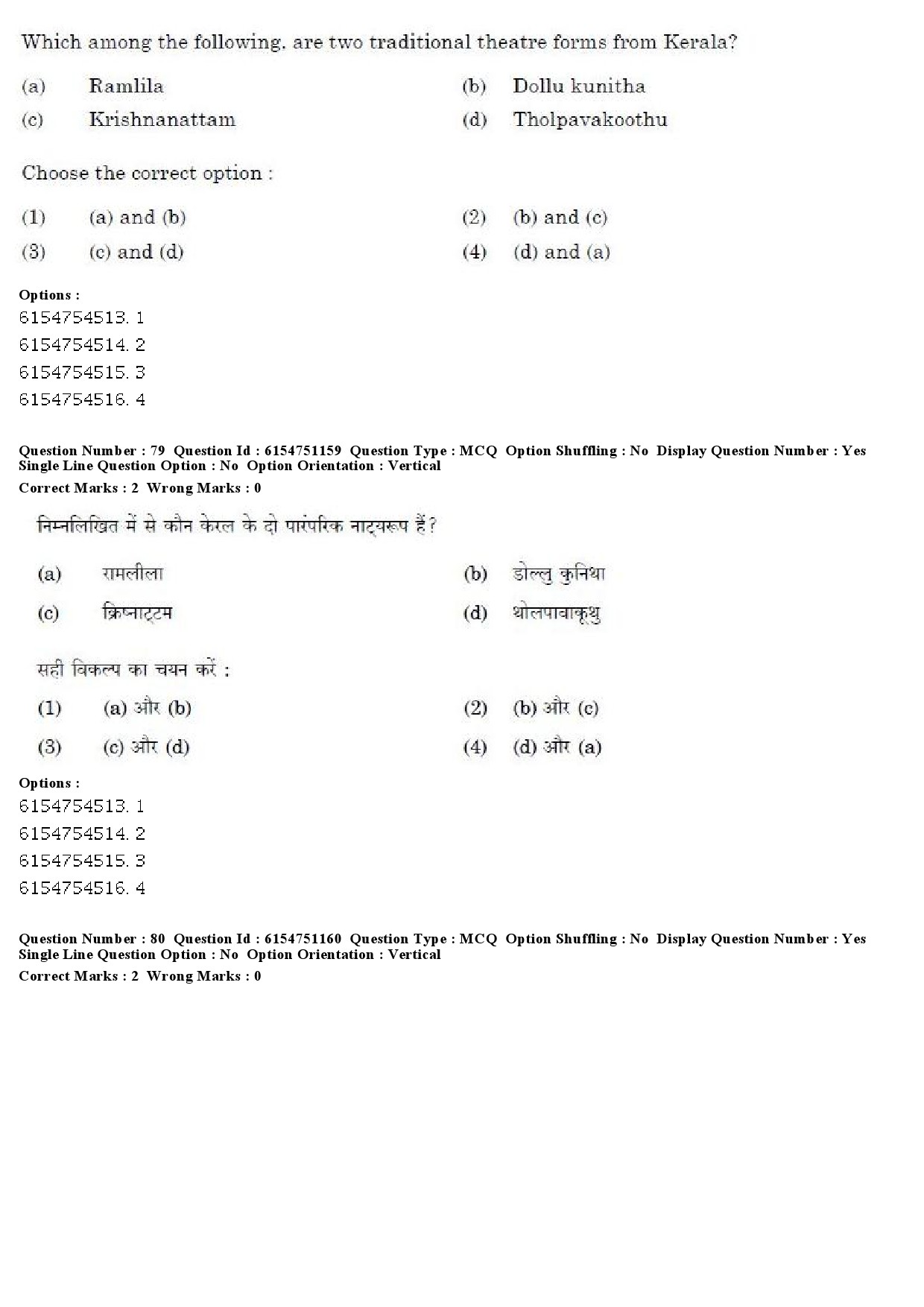 UGC NET Drama Theatre Question Paper December 2019 61