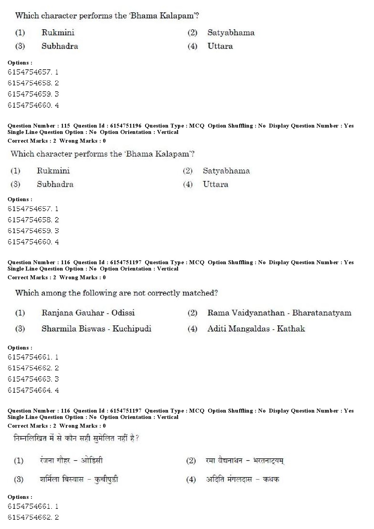 UGC NET Drama Theatre Question Paper December 2019 95