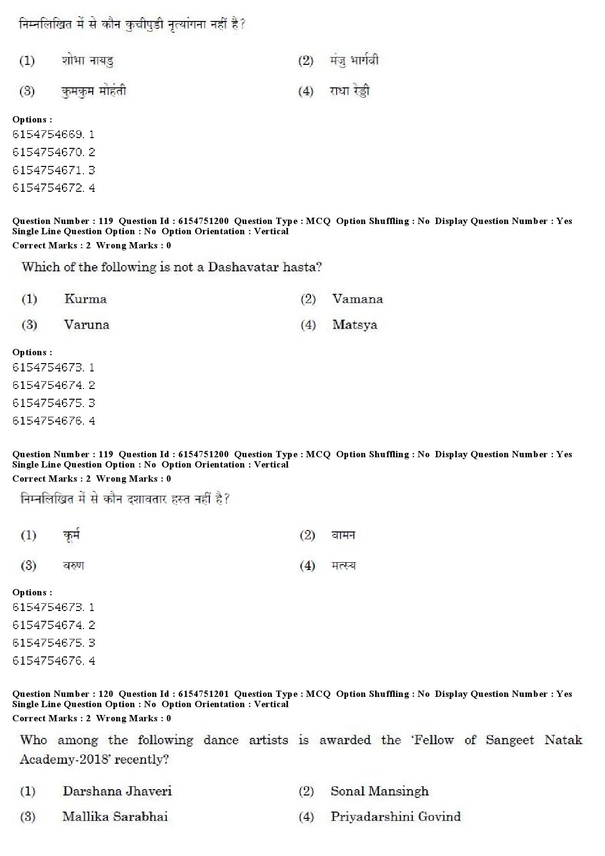 UGC NET Drama Theatre Question Paper December 2019 97